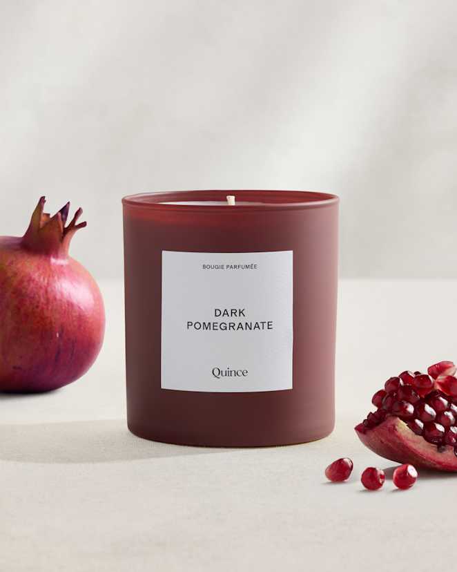No Color Dark Pomegranate Candle