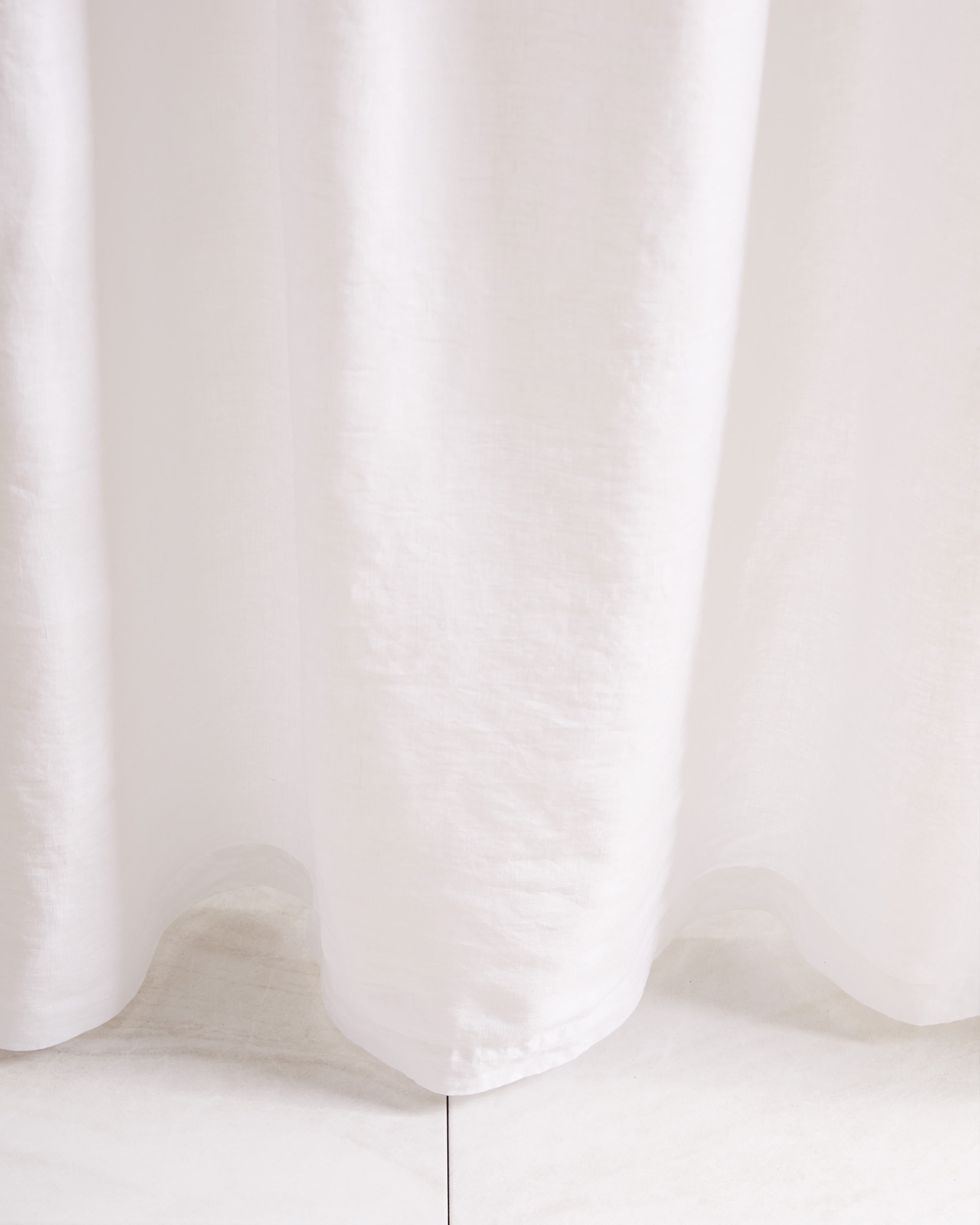 ShowerCurtainEuroLinen White 358