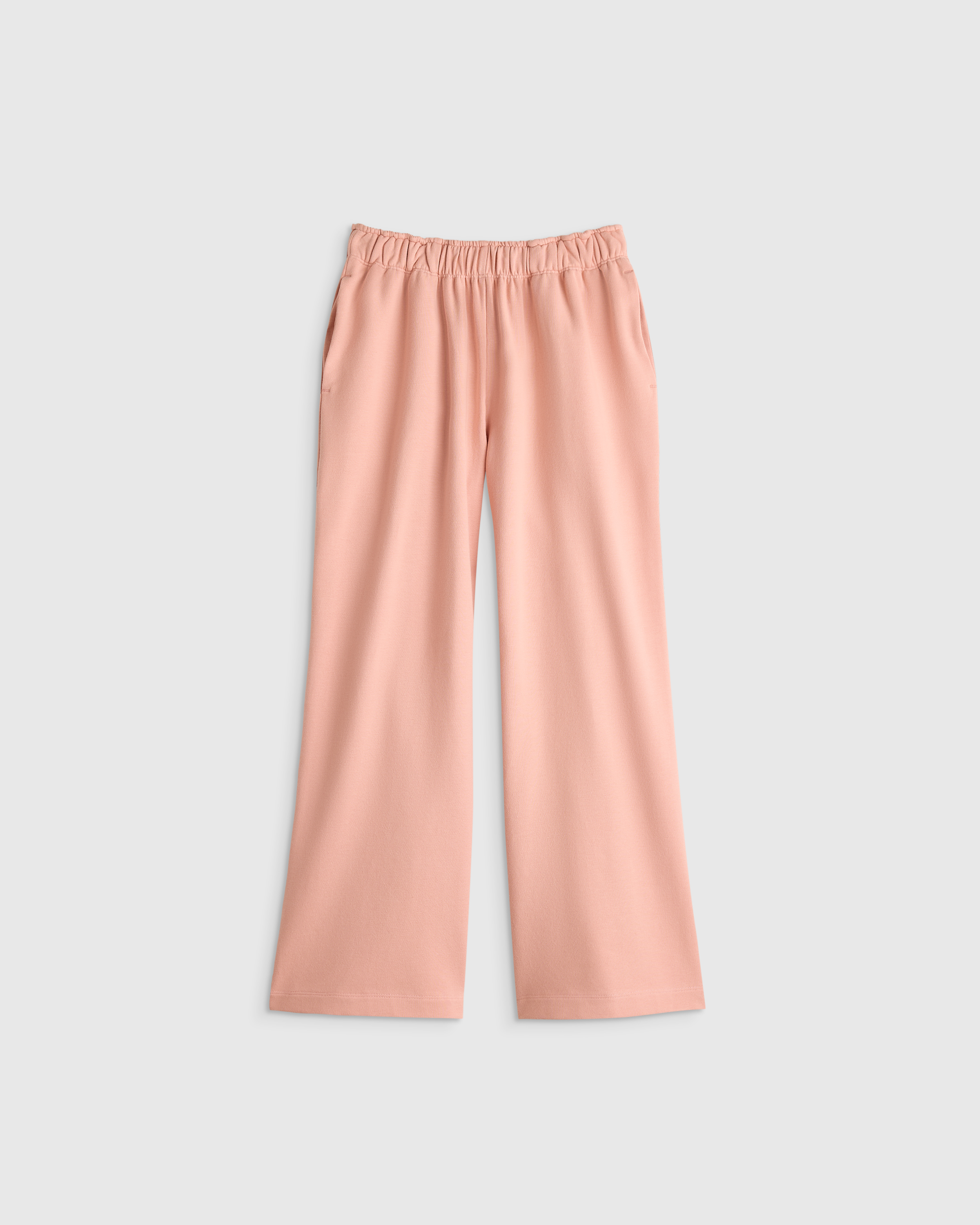 Pink Rose Girls Organic Cotton French Terry Wide Leg Pant