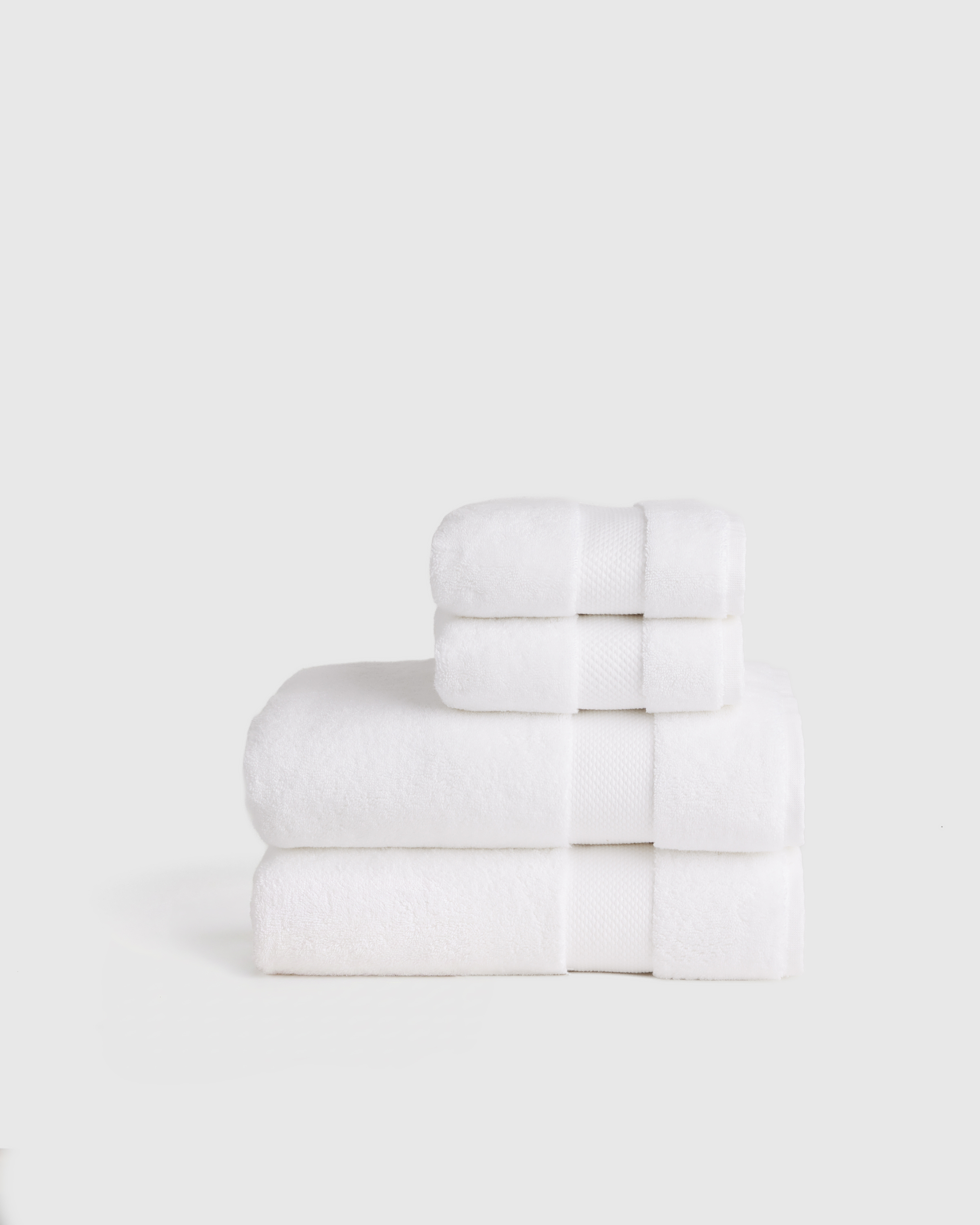 White Turkish Ultra Plush Bath Towel Bundle