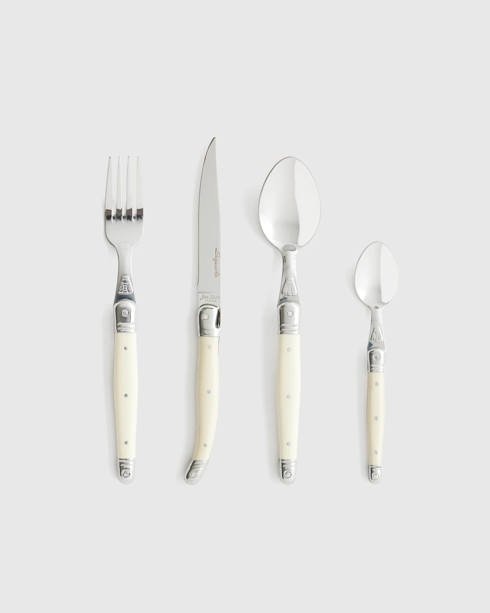 Jean Dubost Laguiole 24 Piece Flatware Set - Ivory