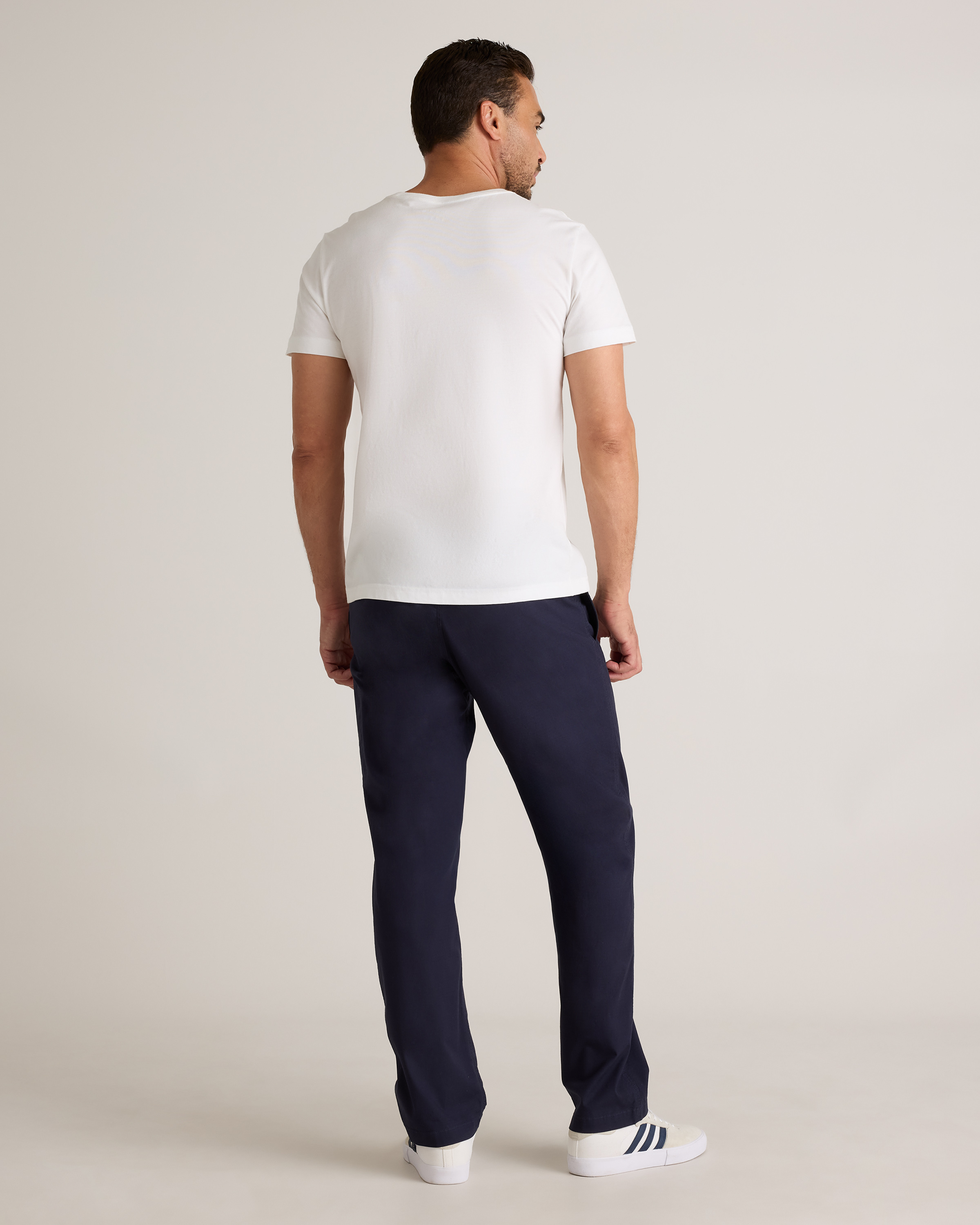 Organic Stretch Ripstop Straight Pants in Deep Navy