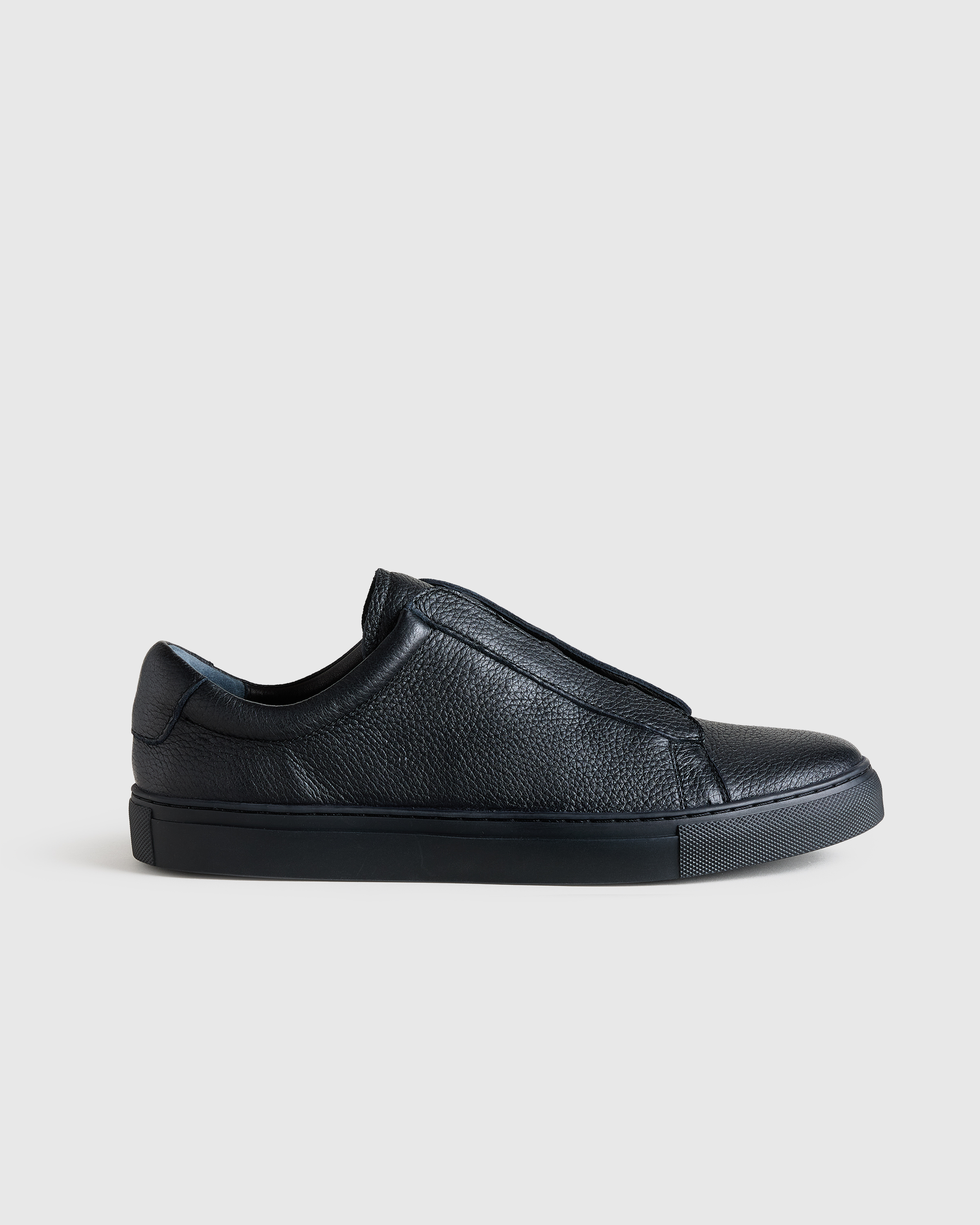Black Deerskin Tailored Sneaker