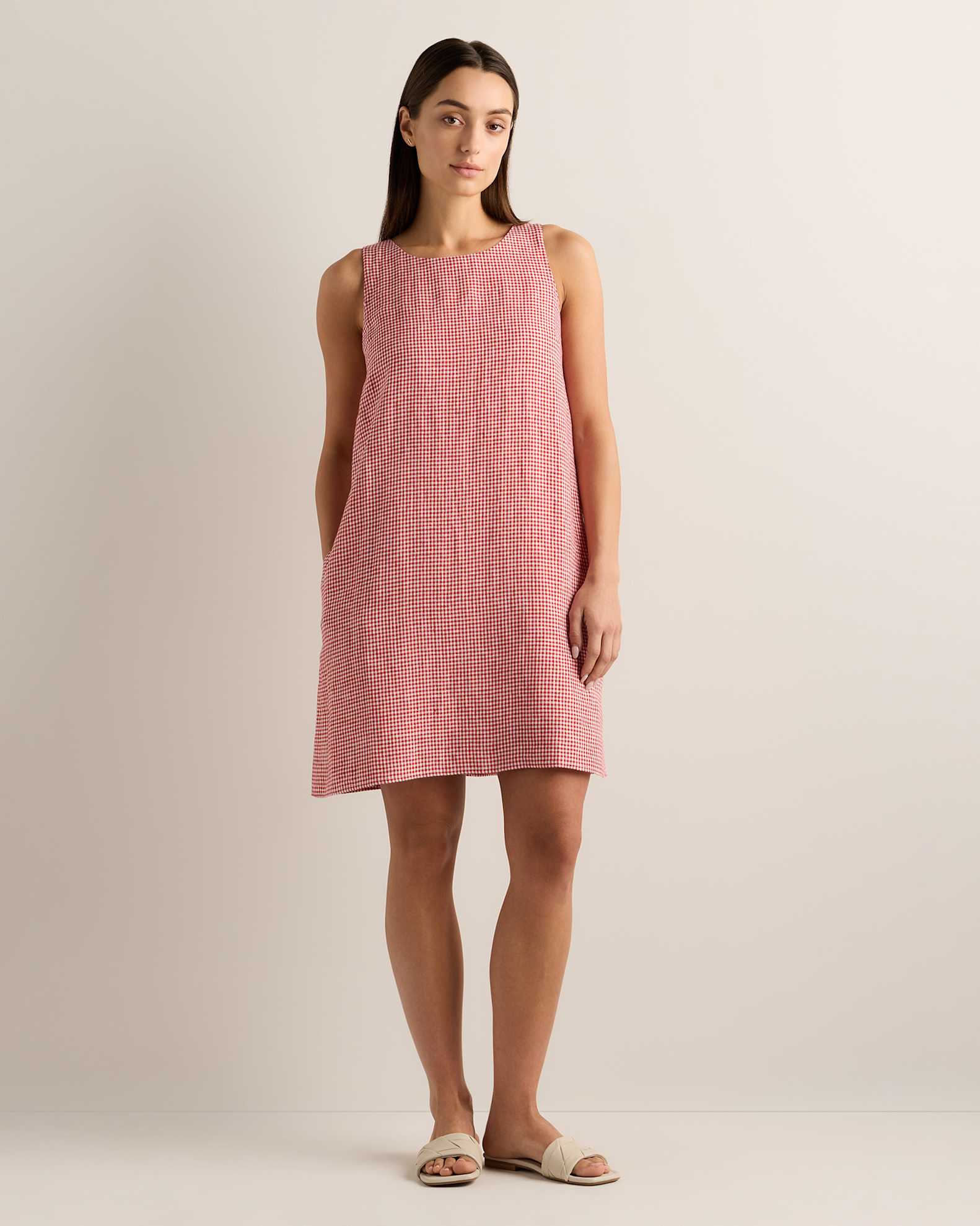 100% European Linen Tank Mini Dress 100% European Linen Tank Mini Dress