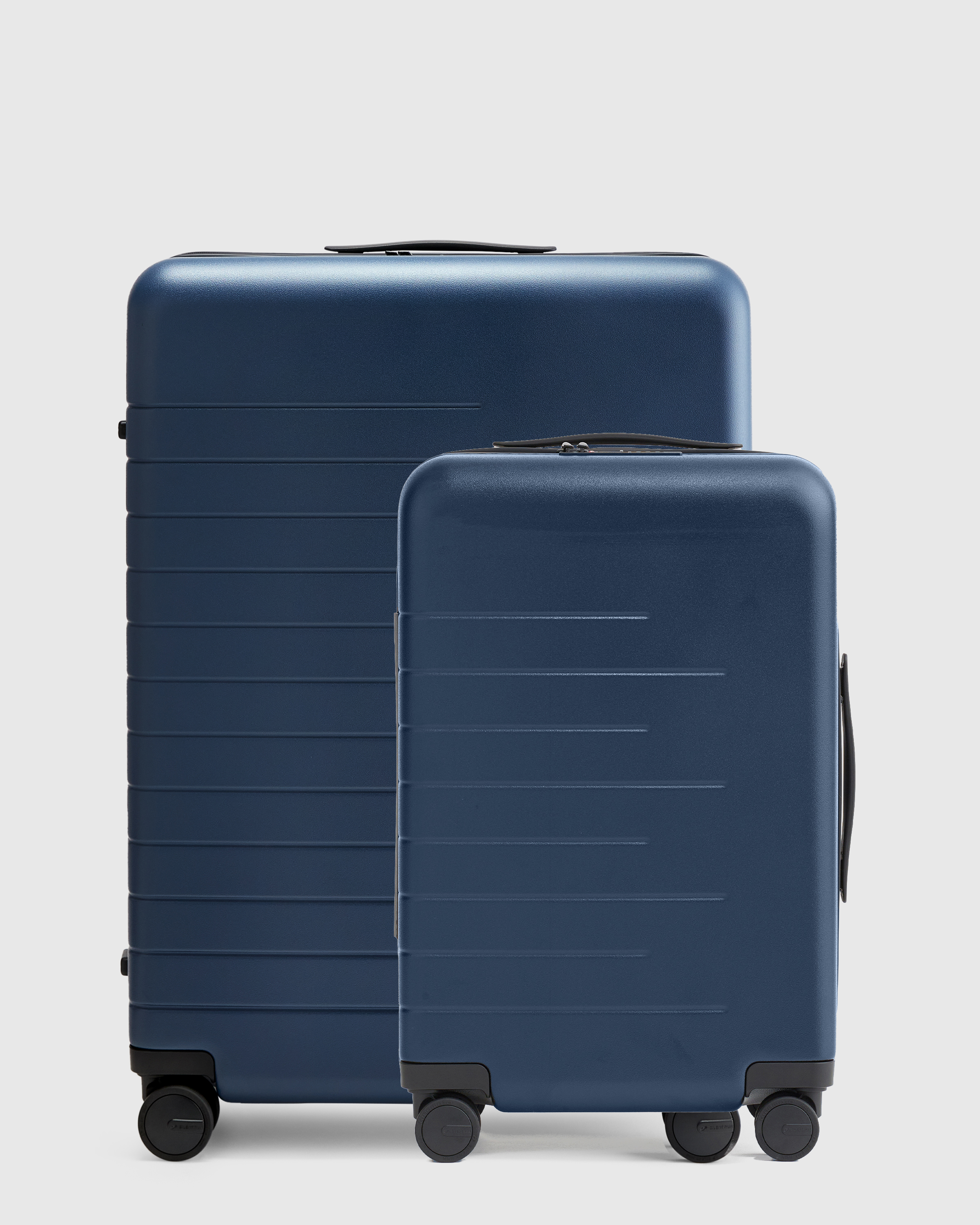 Quince Expandable Small Carry-on & Large Check-in Suitcase Bundle In Blue