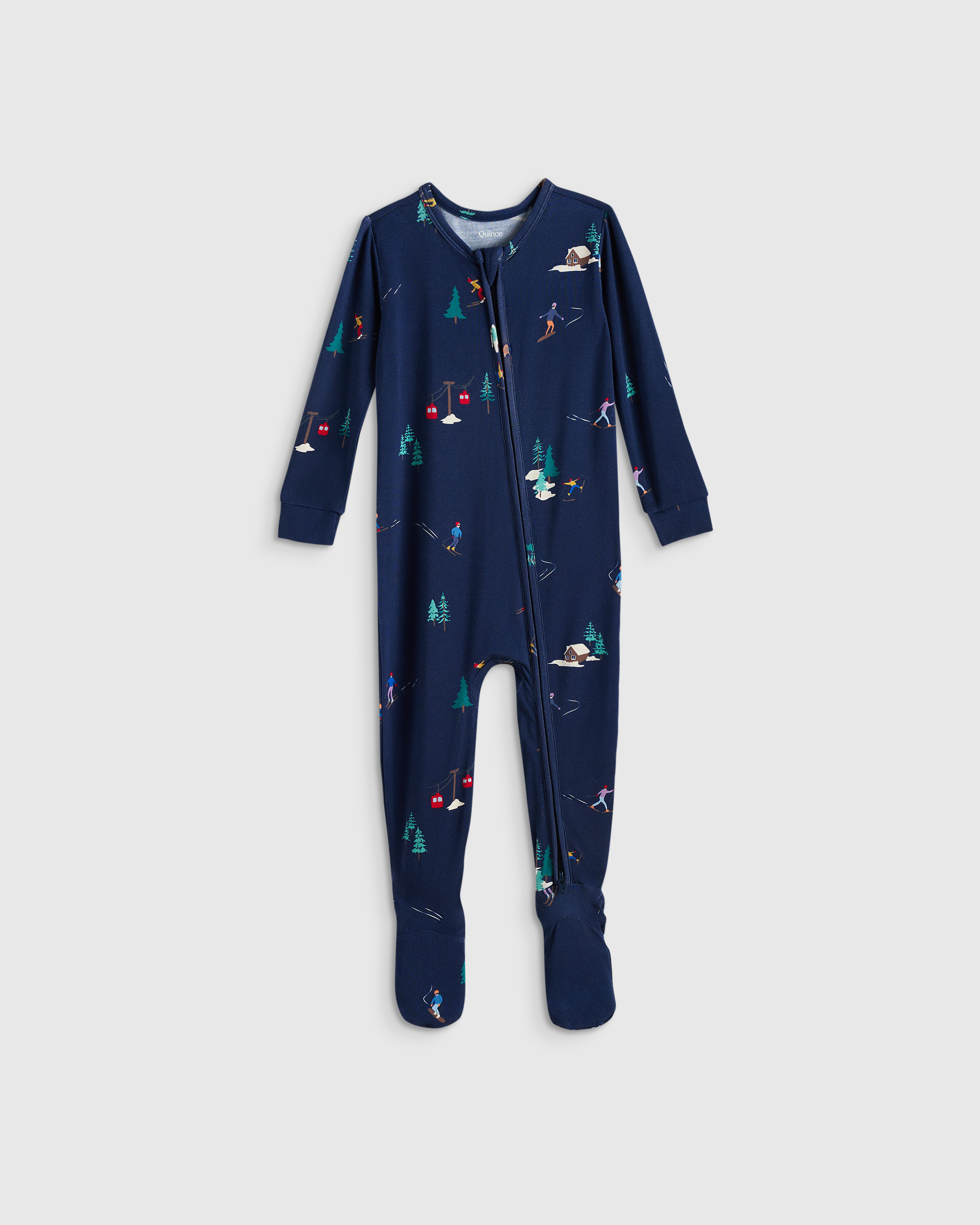 Ski Slope Bamboo Footie Pajama