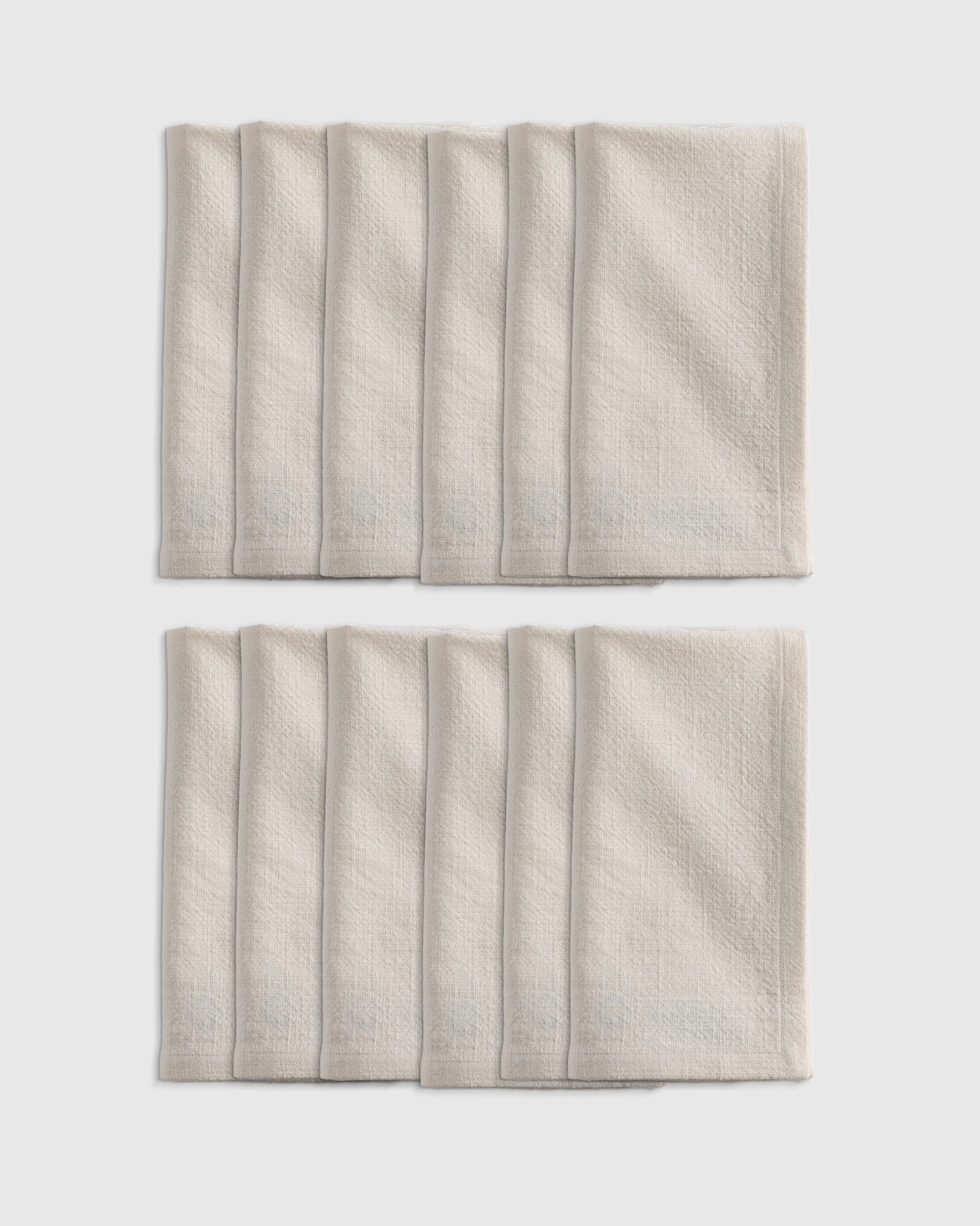 Organic Cotton Napkins (Set of 12) - Warm White
