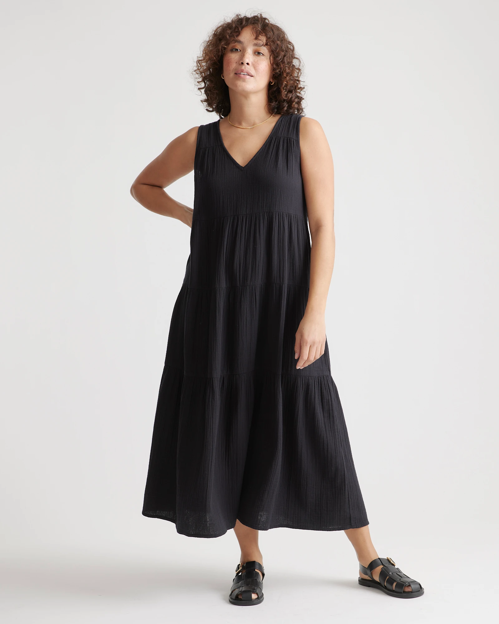 mesh panel dress Peachy Paradise (FINAL SALE) – Poise by Priscilla, Inc Size:15 x 32 SCHL004698_R_S Sleeveless Studded Faux-Leather Maxi Back neck button strap
