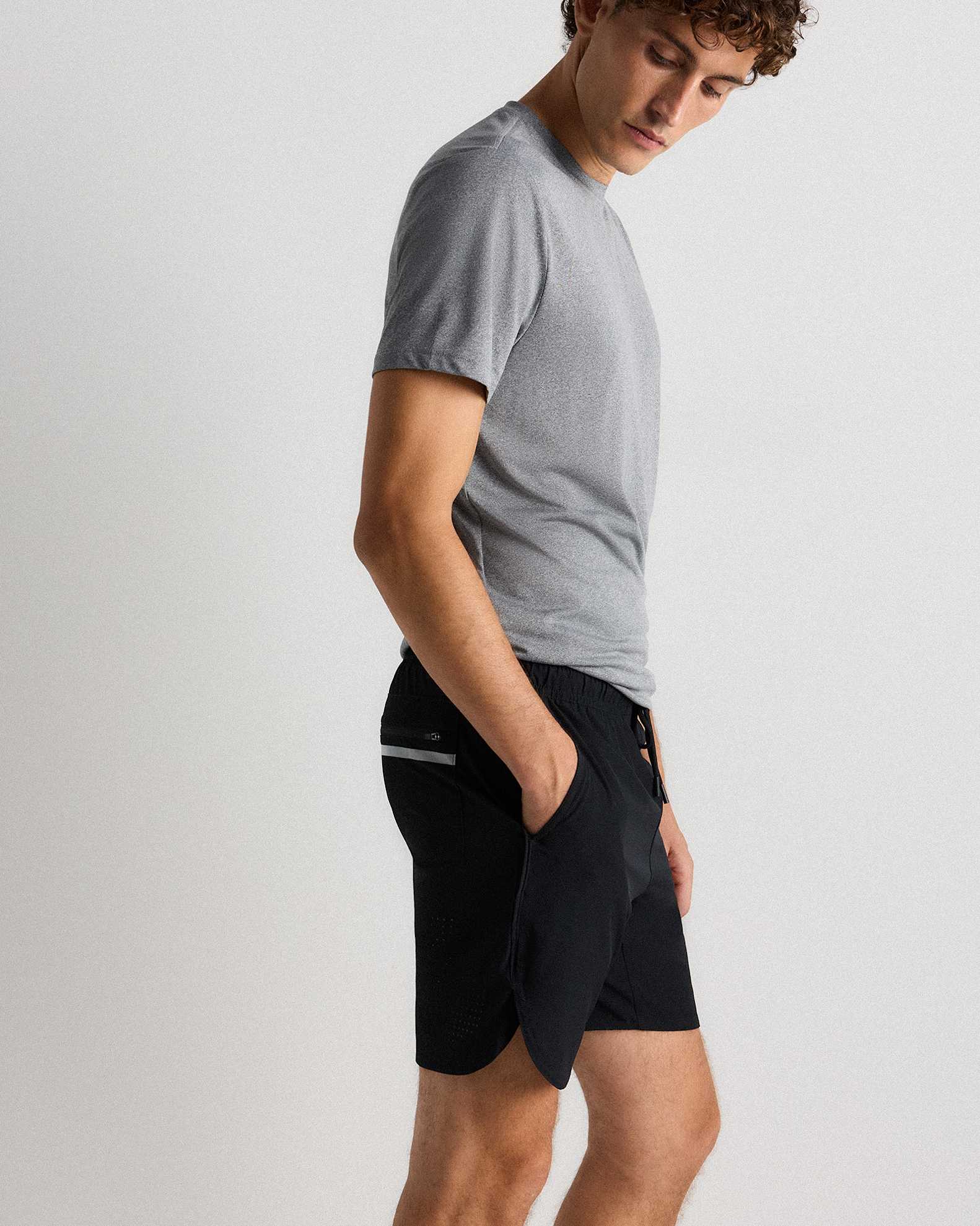 Sweat Tech Training Short - 7" Unlined in Black