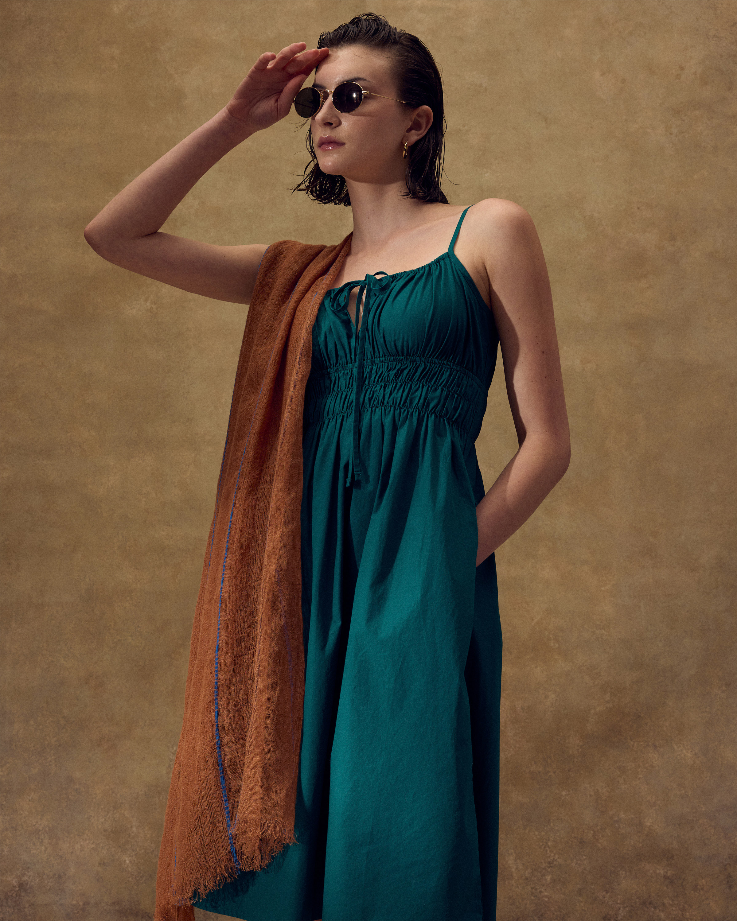 green emerald velvet dress Estella Keyhole Ribbed Midi Dress Black