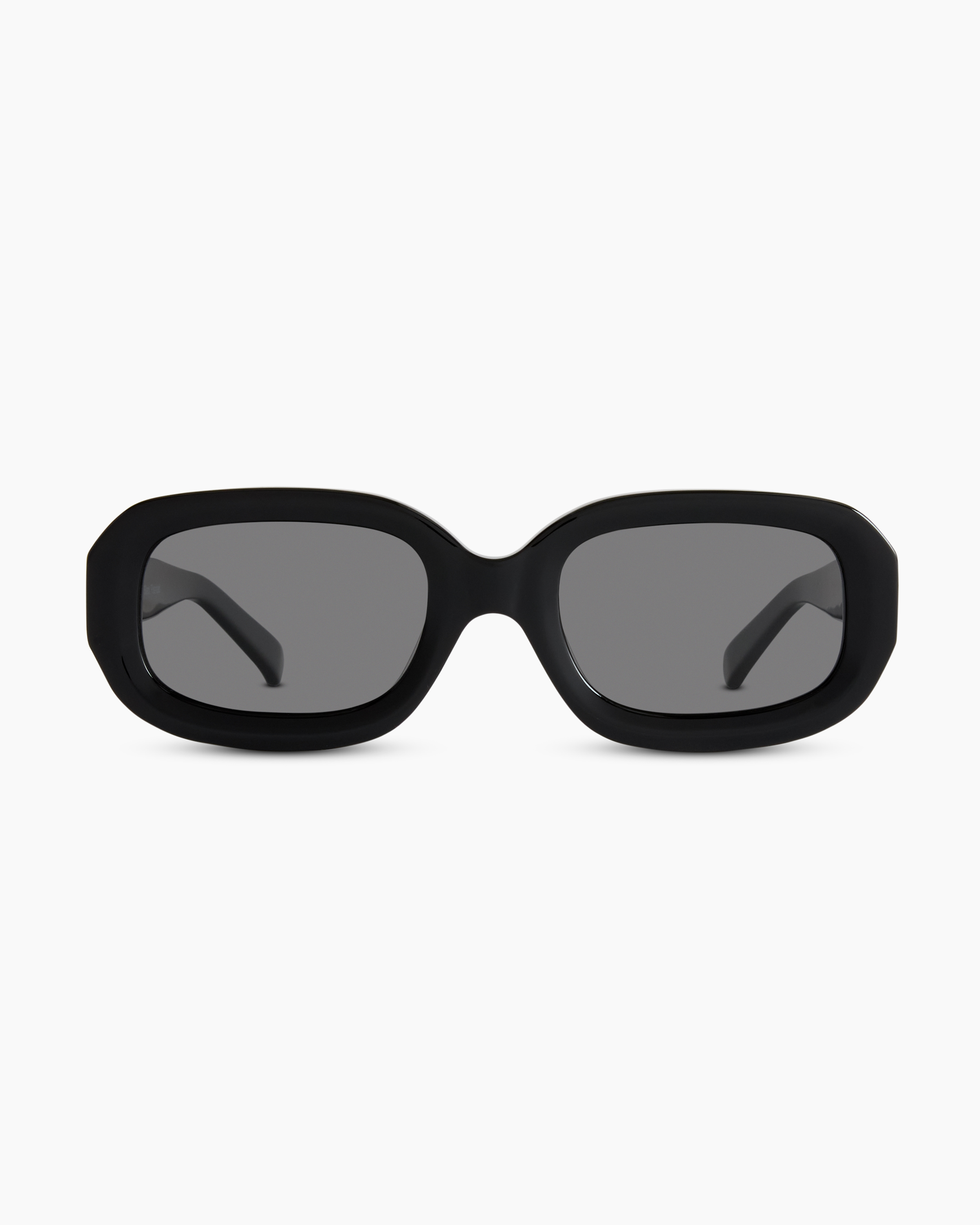 Andy Polarized Acetate Sunglasses in Black With Grey Lens