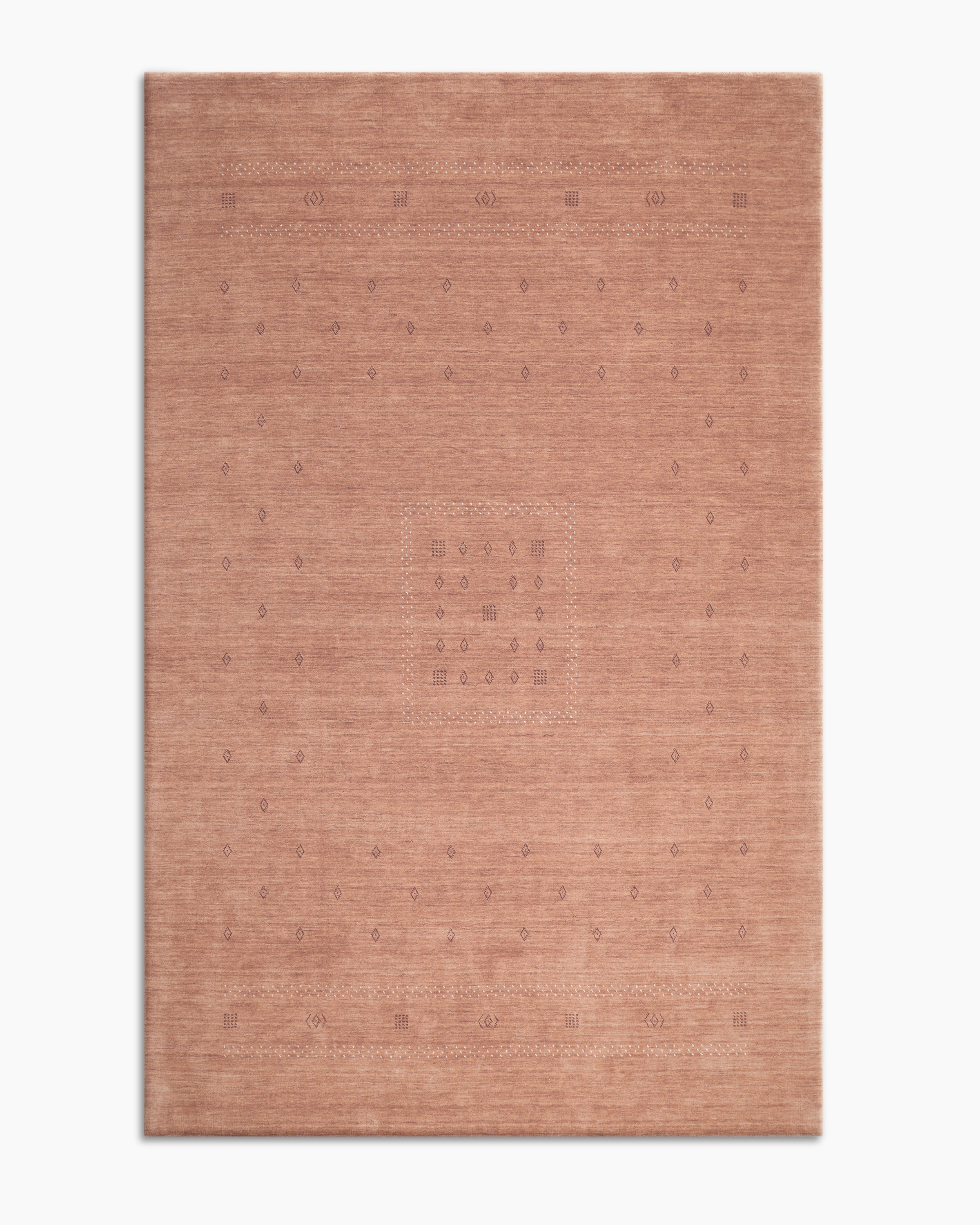Peach Dakota Hand-Loomed Wool Rug 