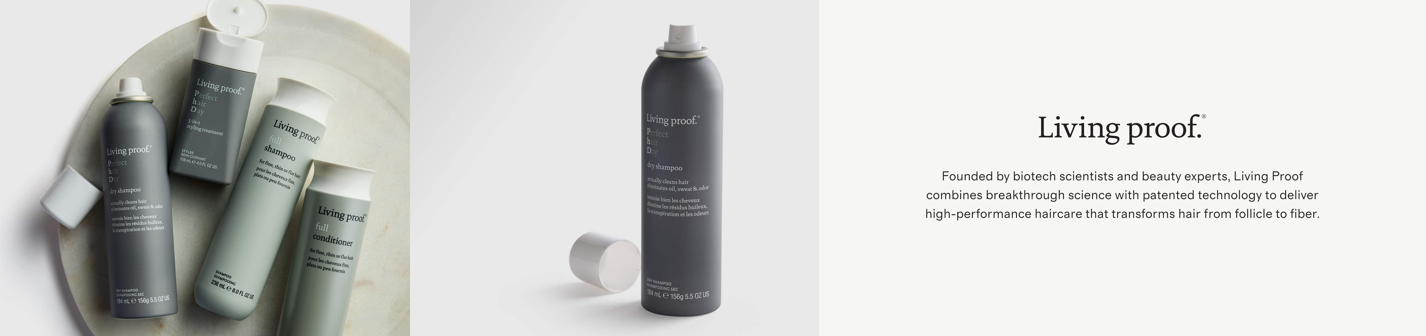 Living Proof brand CLP banner - desktop