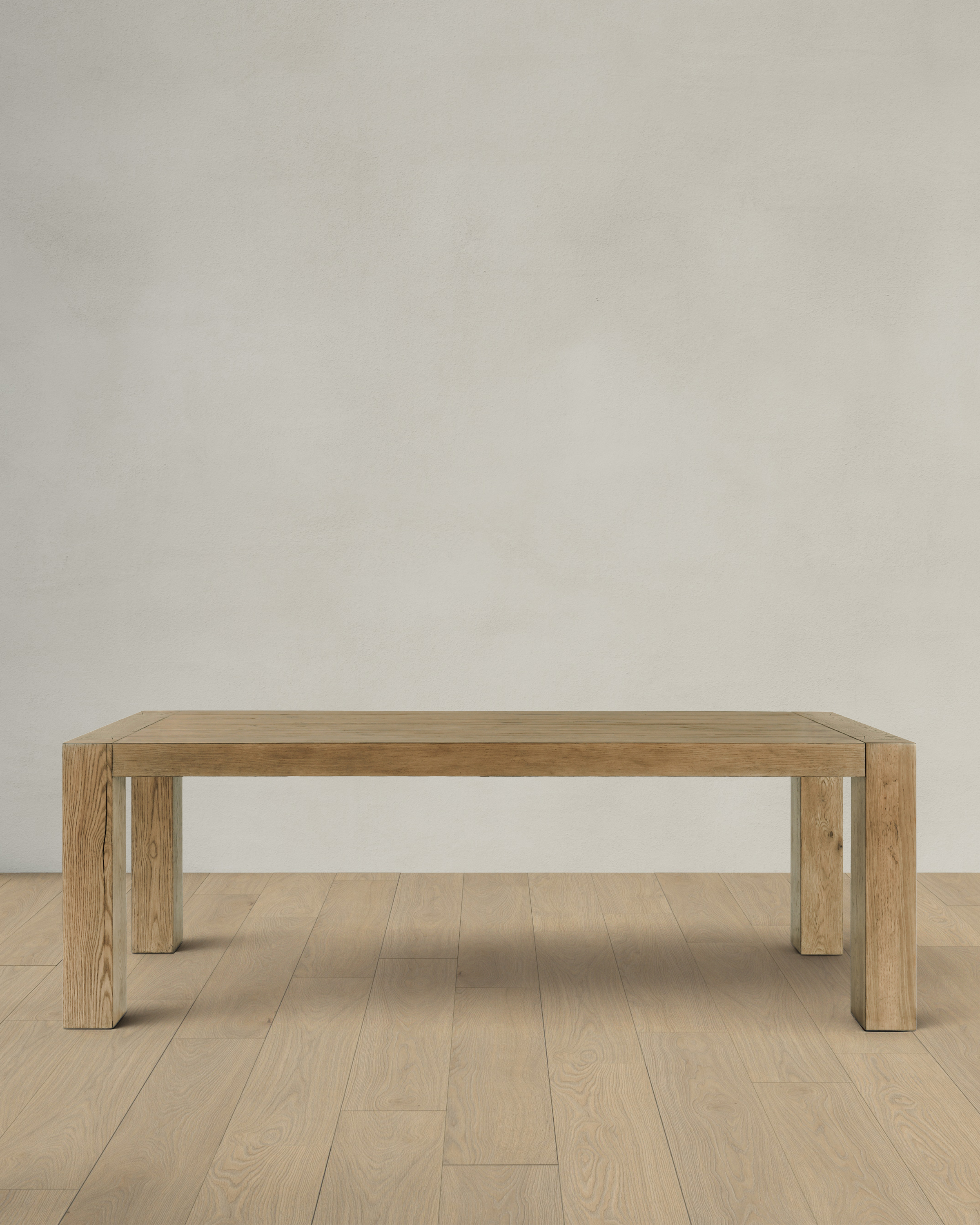 Cafe Brown Reclaimed Oak Parsons Dining Table