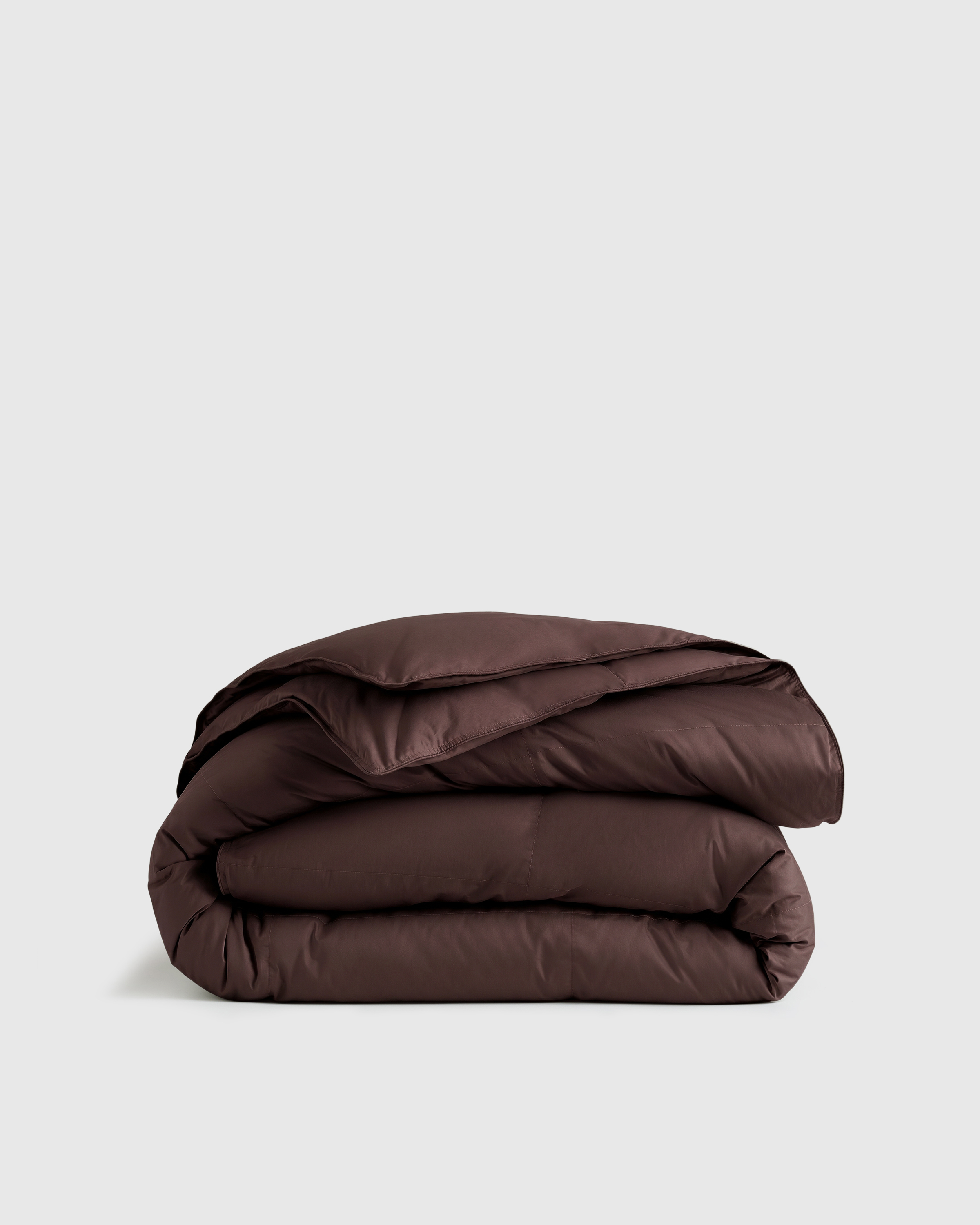 Quince | Premium Sateen Down Alternative Comforter in Espresso, Size Full/Queen, Cotton Sateen