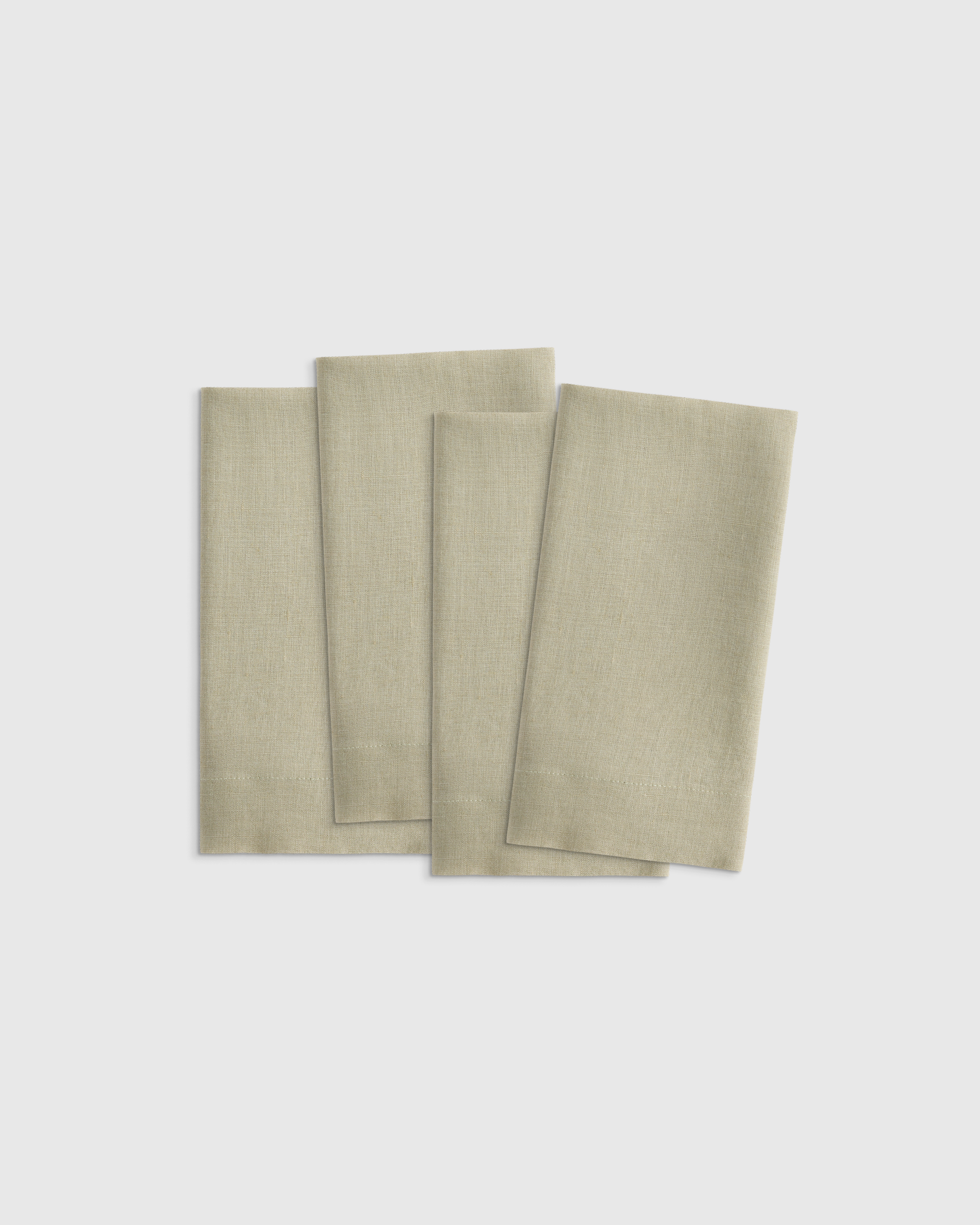 Willowleaf European Linen Wide-Hem Napkins (Set of 4)