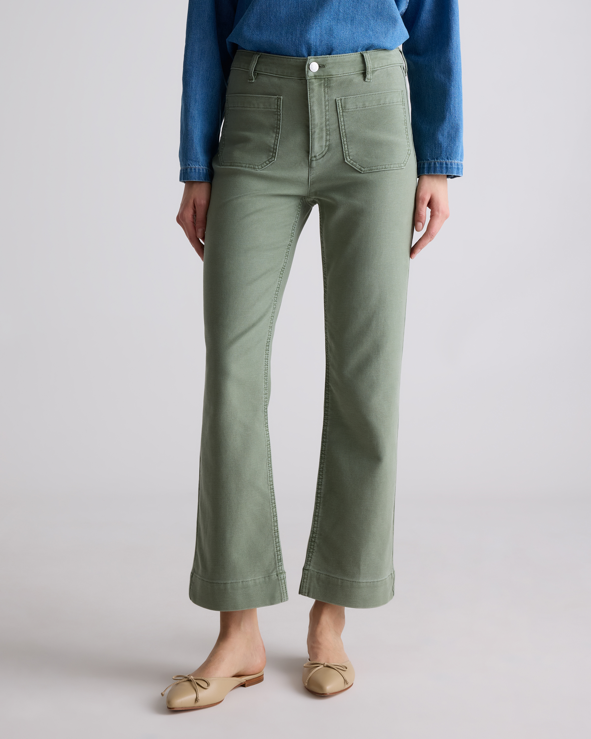 French Terry Wide Leg Pants