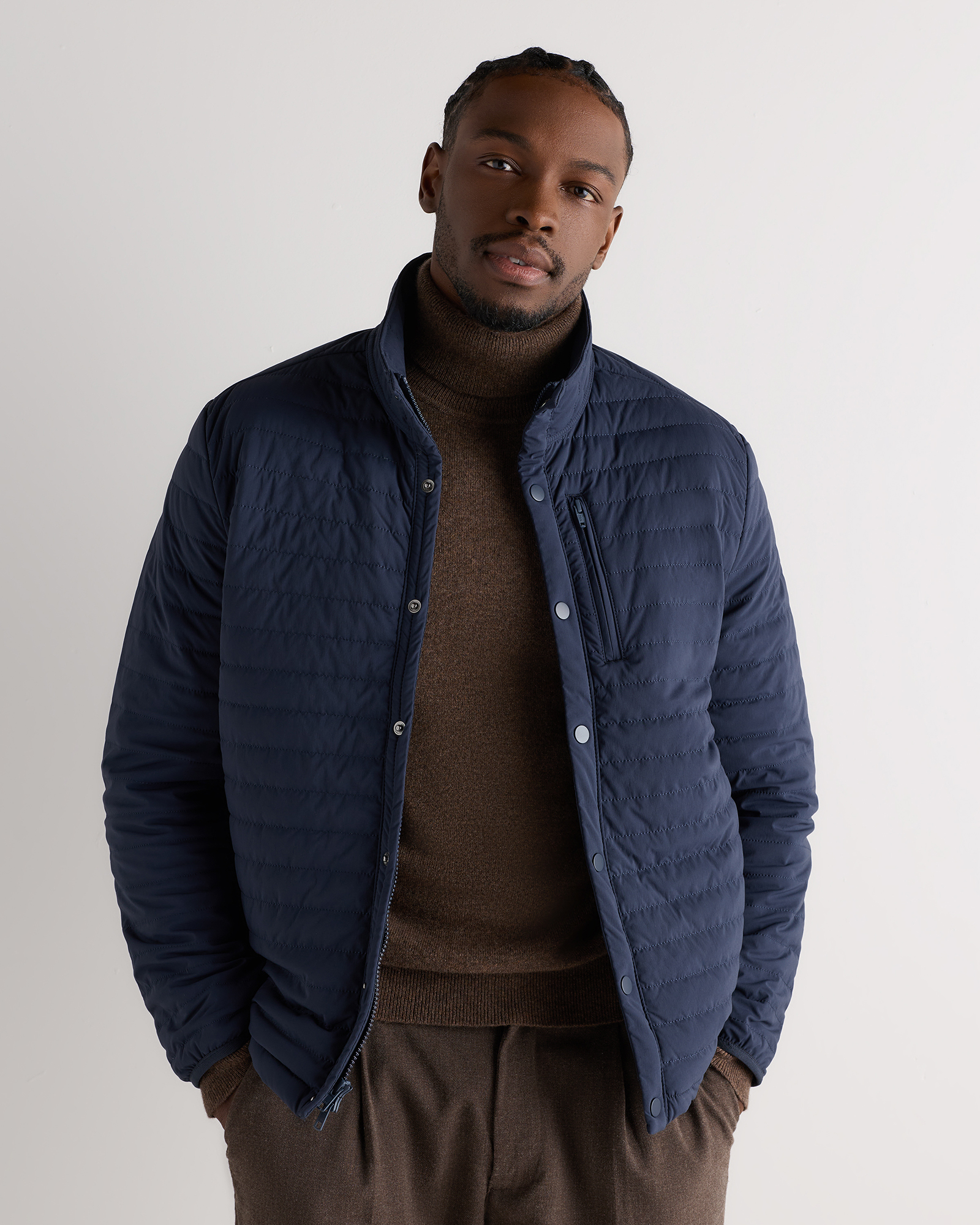 Atlas Navy Responsible Down Quilted Jacket