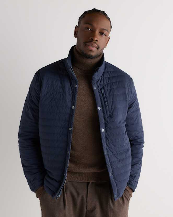 Atlas Navy Responsible Down Quilted Jacket