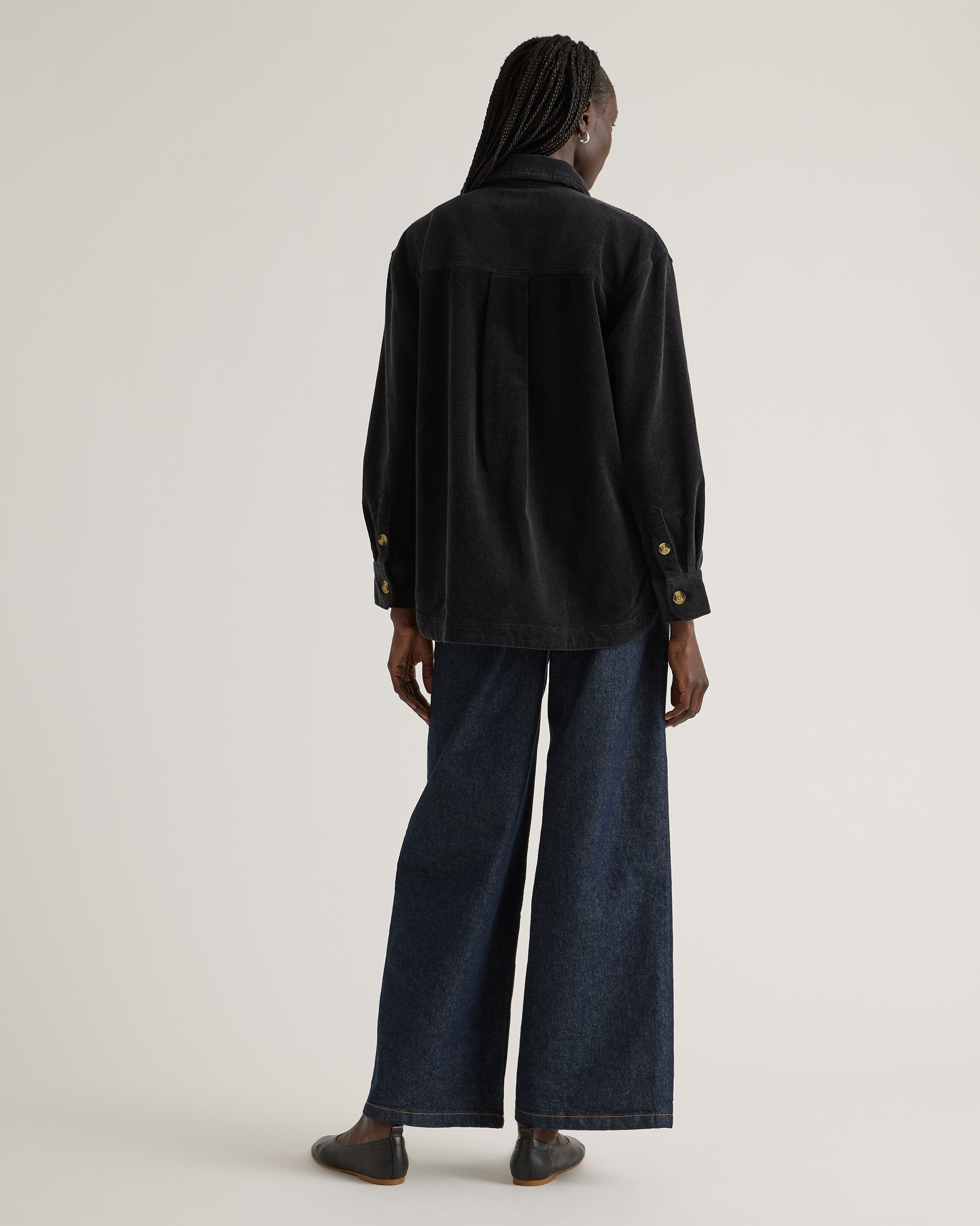 Organic Stretch Corduroy Shirt Jacket