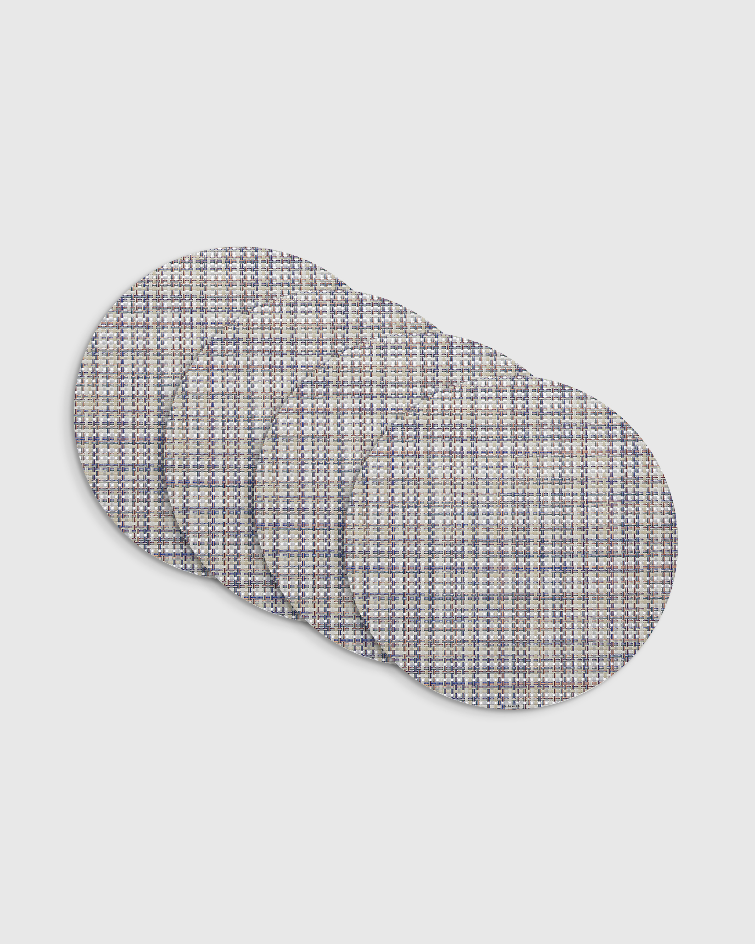 Bon Bon Basketweave Easy-Care Round Placemat, Set of 4 by Chilewich