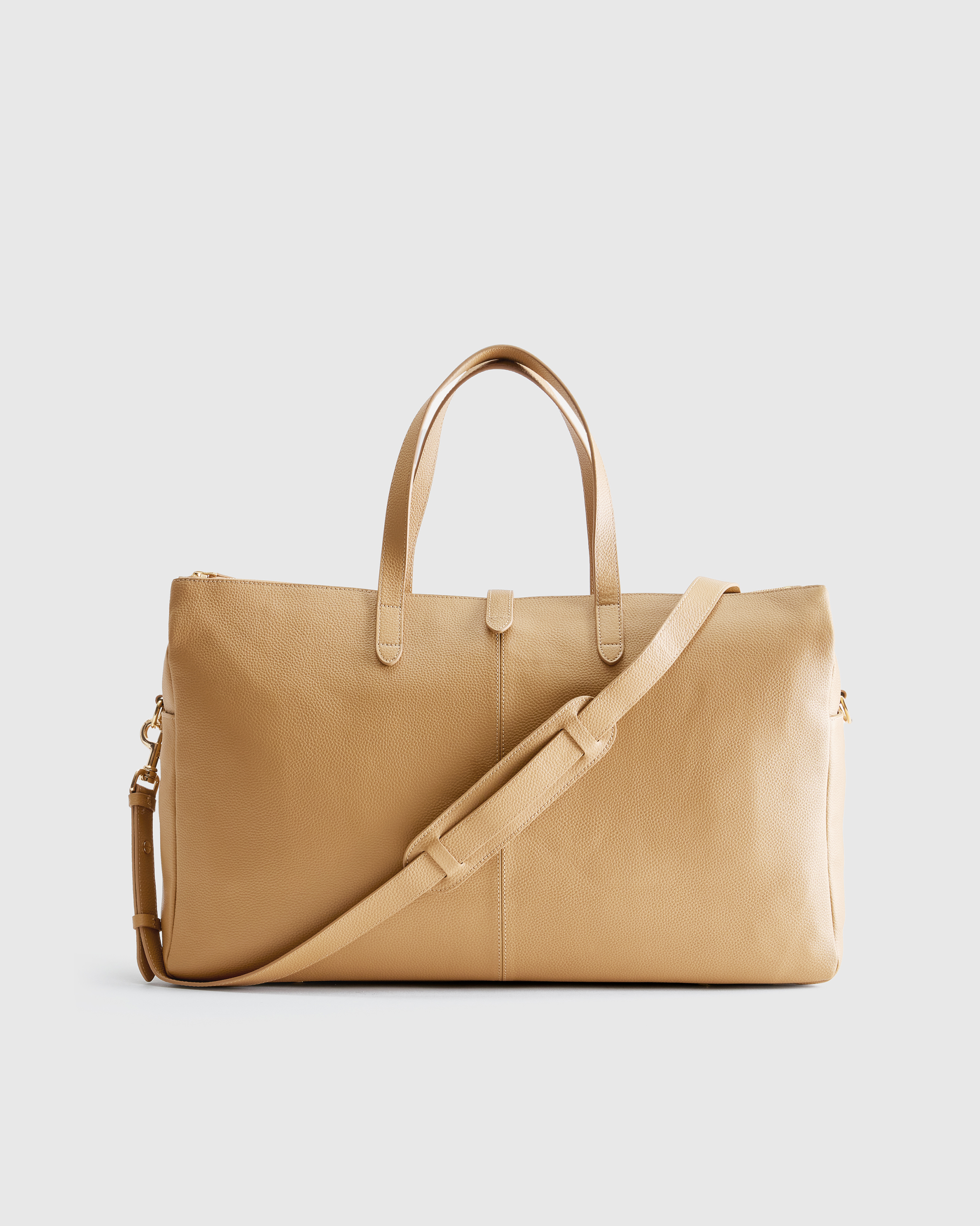 Italian Leather Triple Compartment Weekender