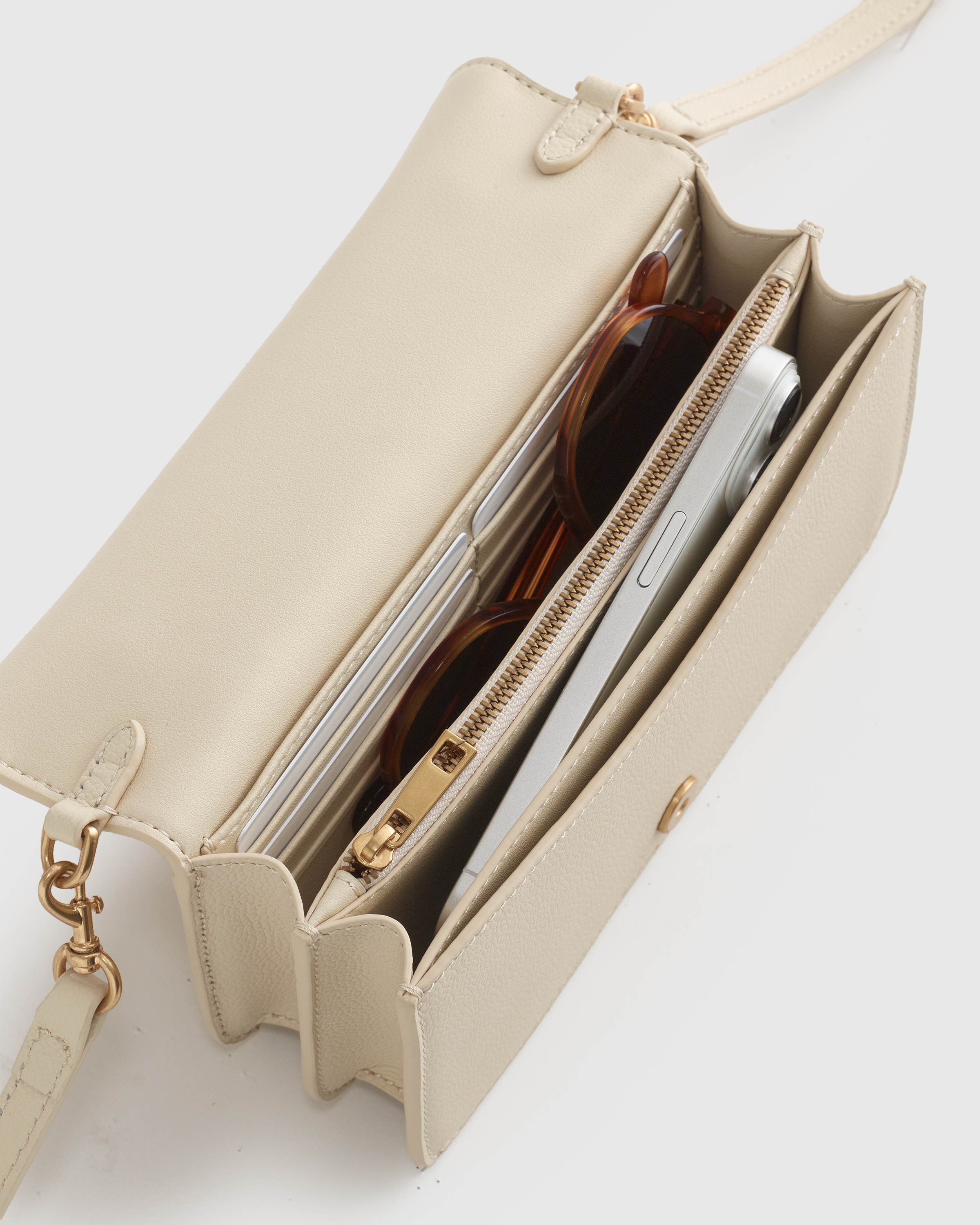 Italian Leather Wallet Crossbody - Thumbnail 2