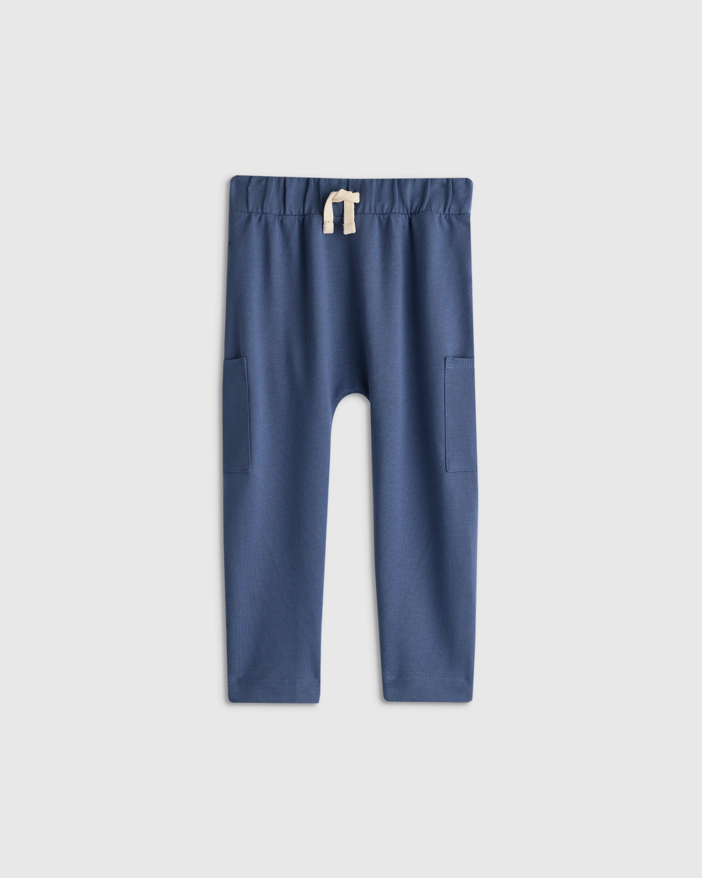 Vintage Blue Organic Cotton French Terry Pocket Pants