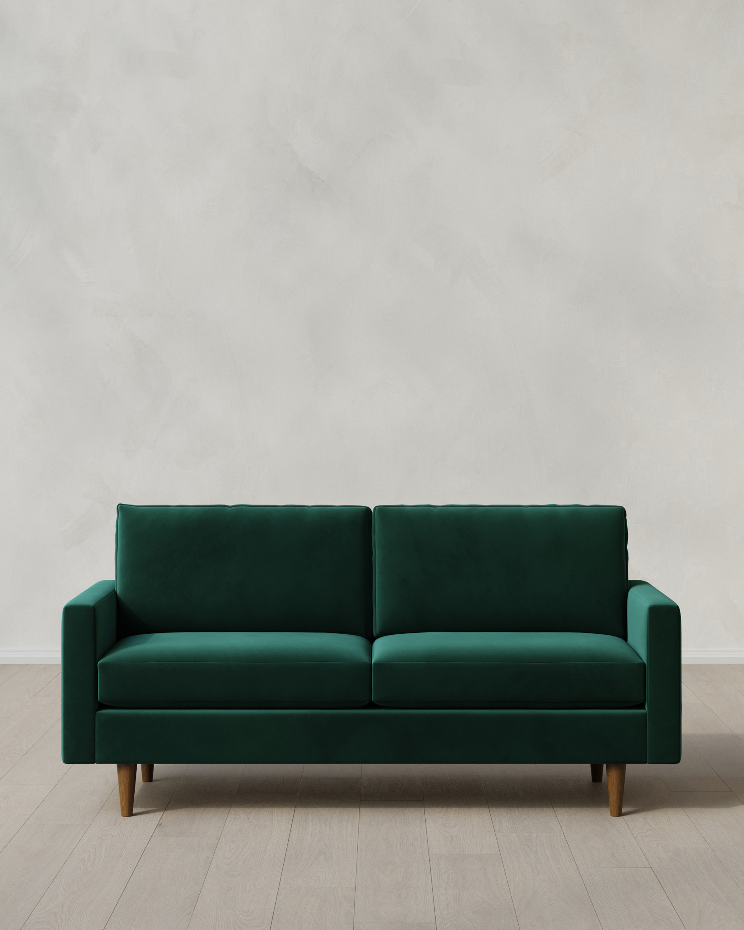 Spruce Atlas Midcentury Sofa in Performance Velvet