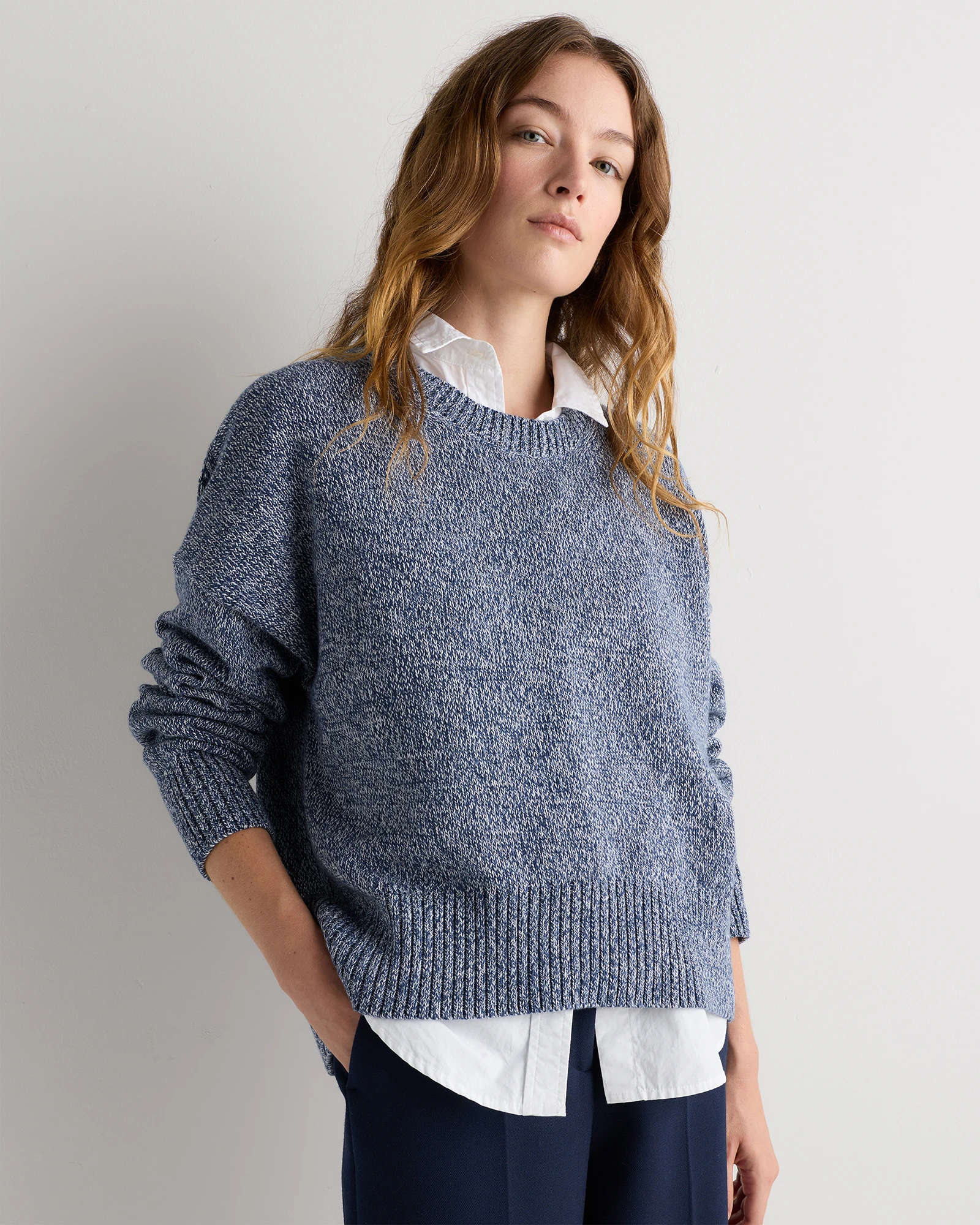 100% Organic Cotton Boyfriend Crew Sweater