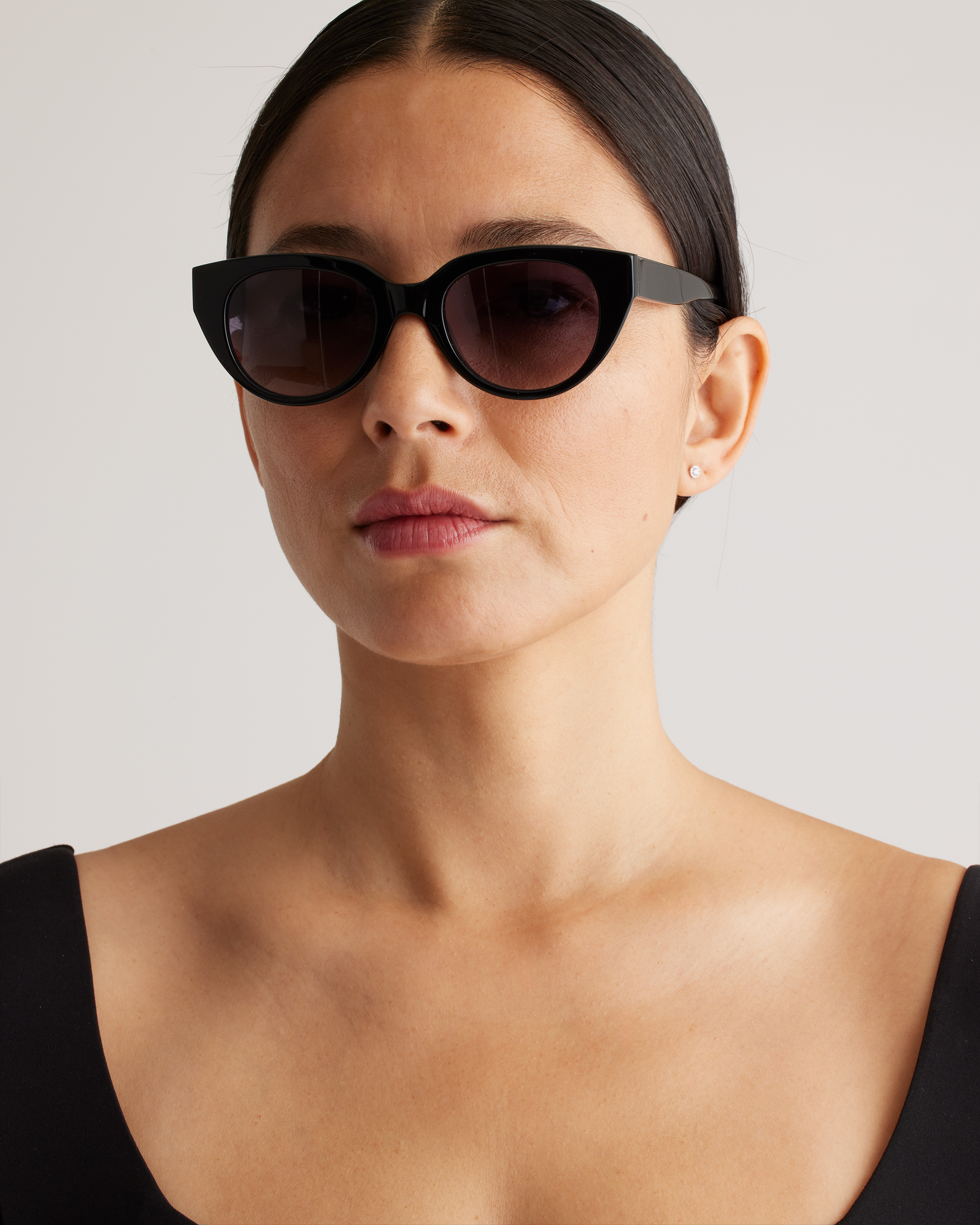 サングラス ^ONE BRILLIANT^ CapriOB291Grey Black Capri-OB291-Grey Black HYBRID 01 SUNGLASSES - courrèges