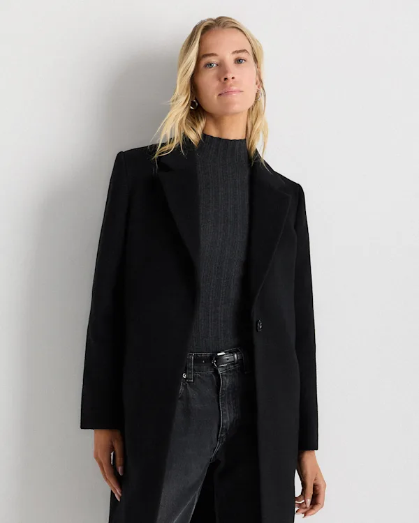 Wool Cashmere Blazer Coat