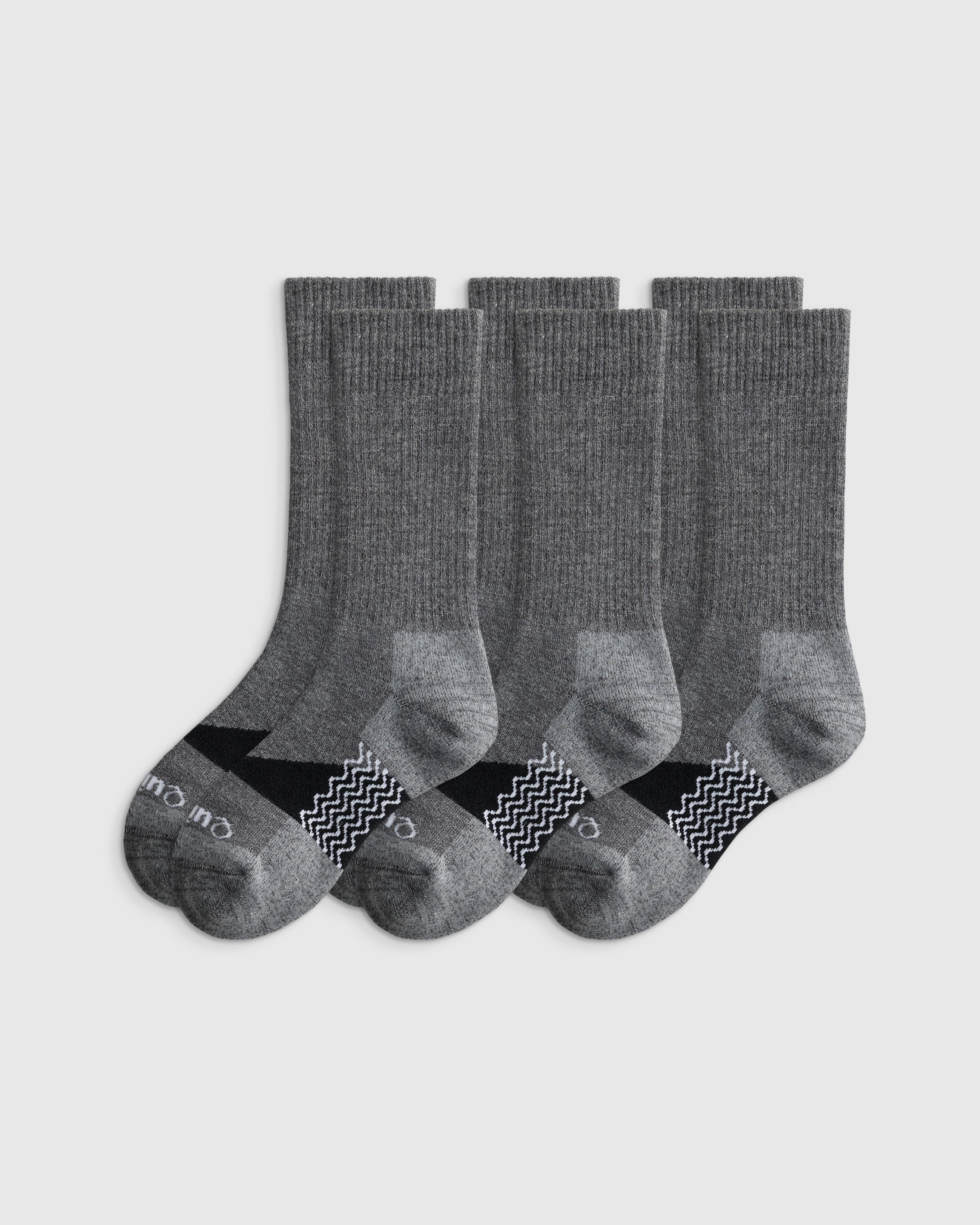 Heather Charcoal Alpaca Boot Socks (3-Pack)