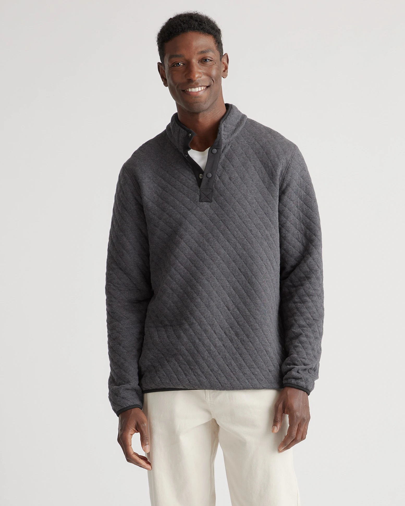 Men's Reversible Quilted Pullover
