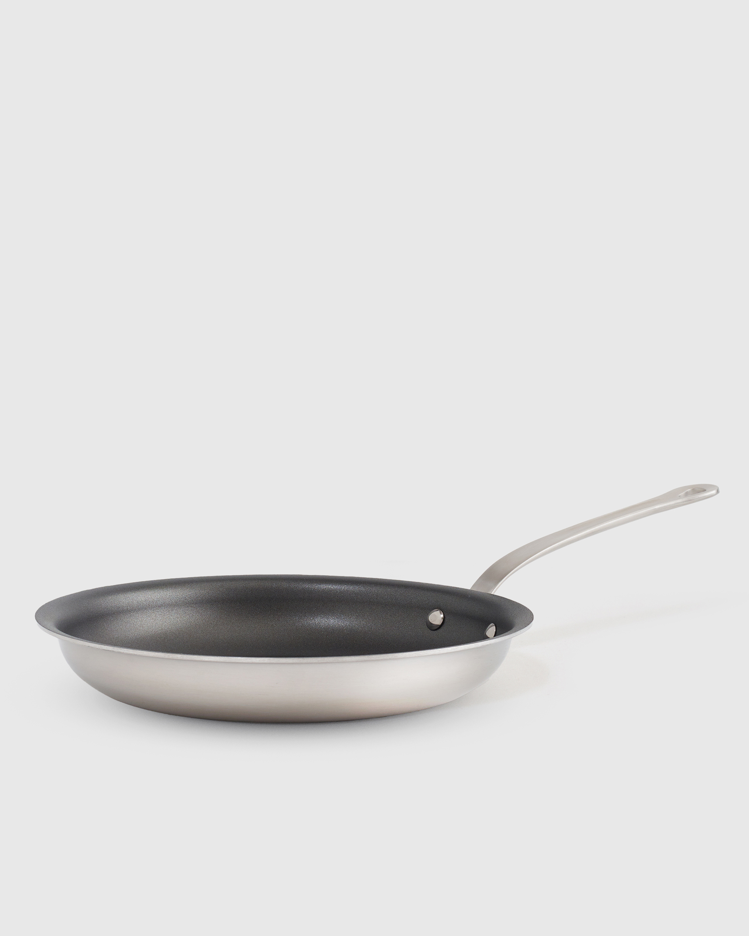 No Color 5-Ply Stainless Steel 12" Nonstick Frying Pan