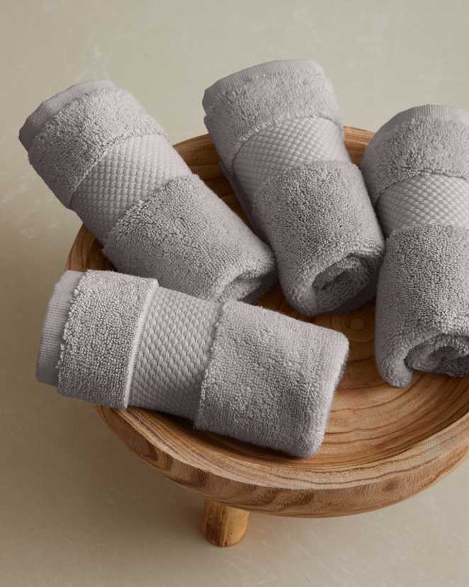 Towels UltraLuxePlush GREY Washcloths 2428
