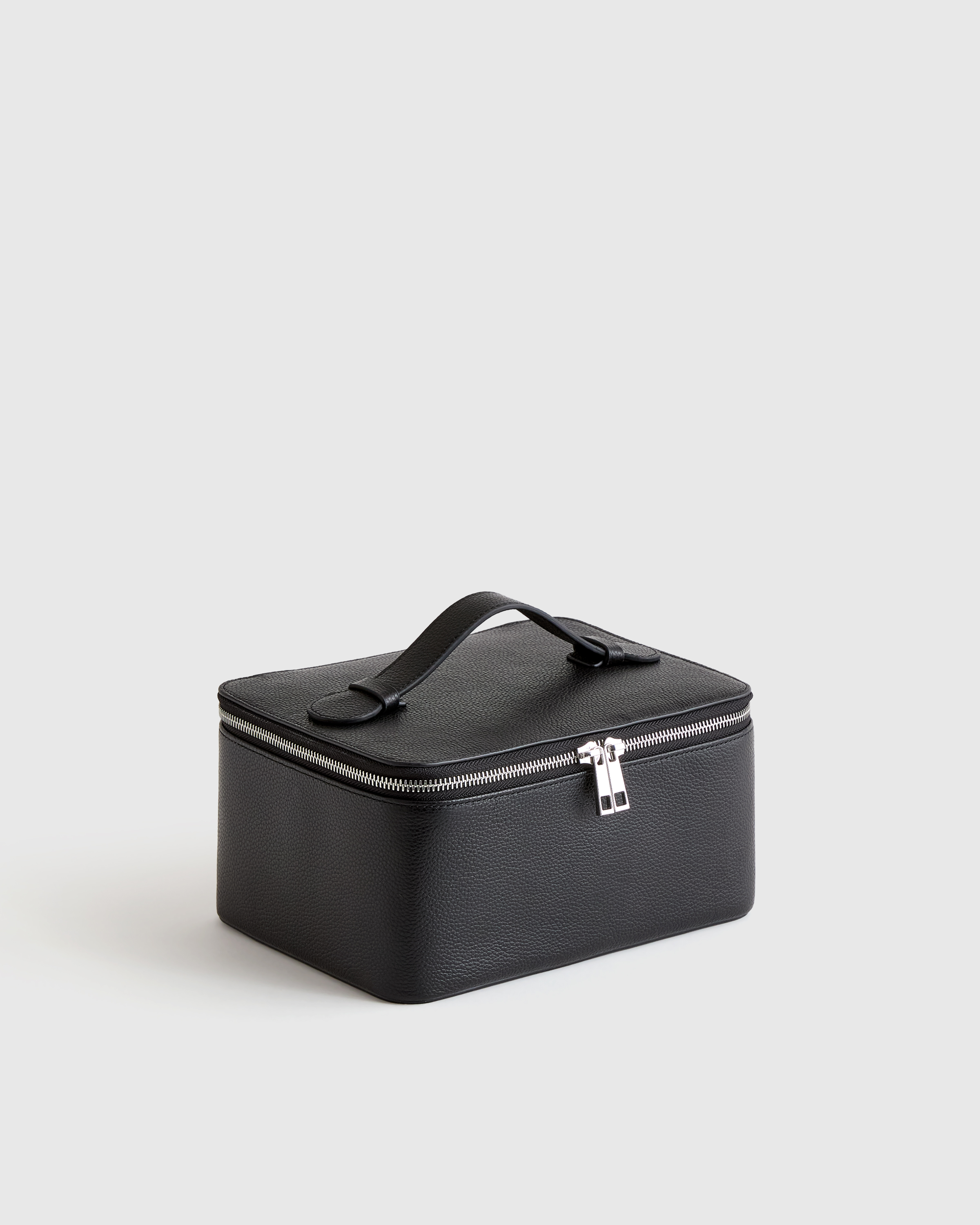 Italian Leather Travel Cosmetic Case - Thumbnail 4