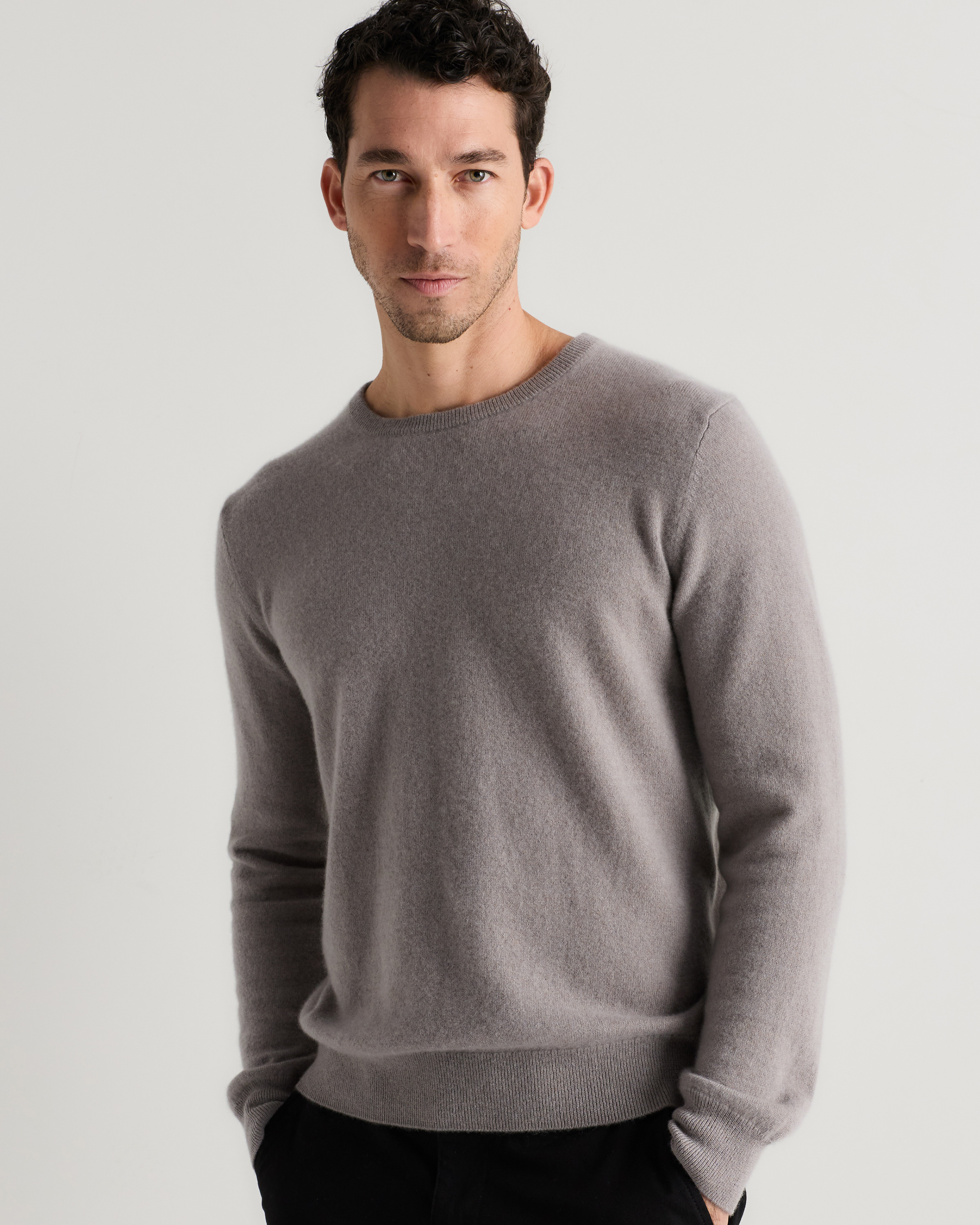 Quince Men's Mongolian Cashmere Crewneck Sweater