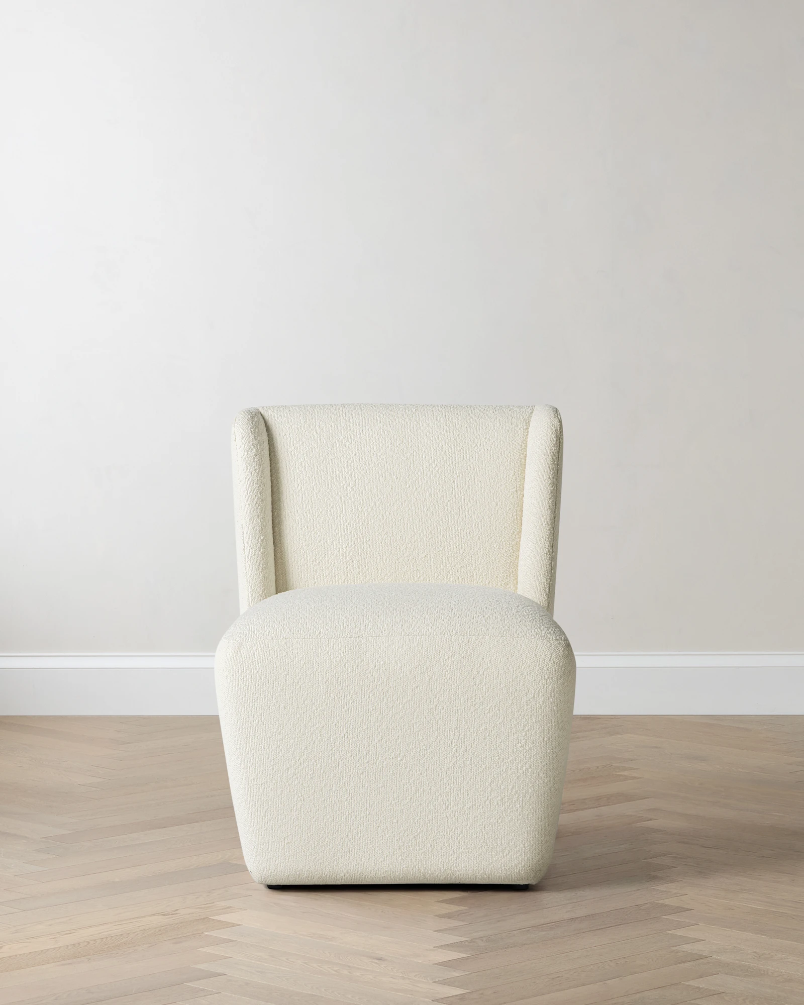 Performance Fabric Shelter Back Dining Chair in Ivory
