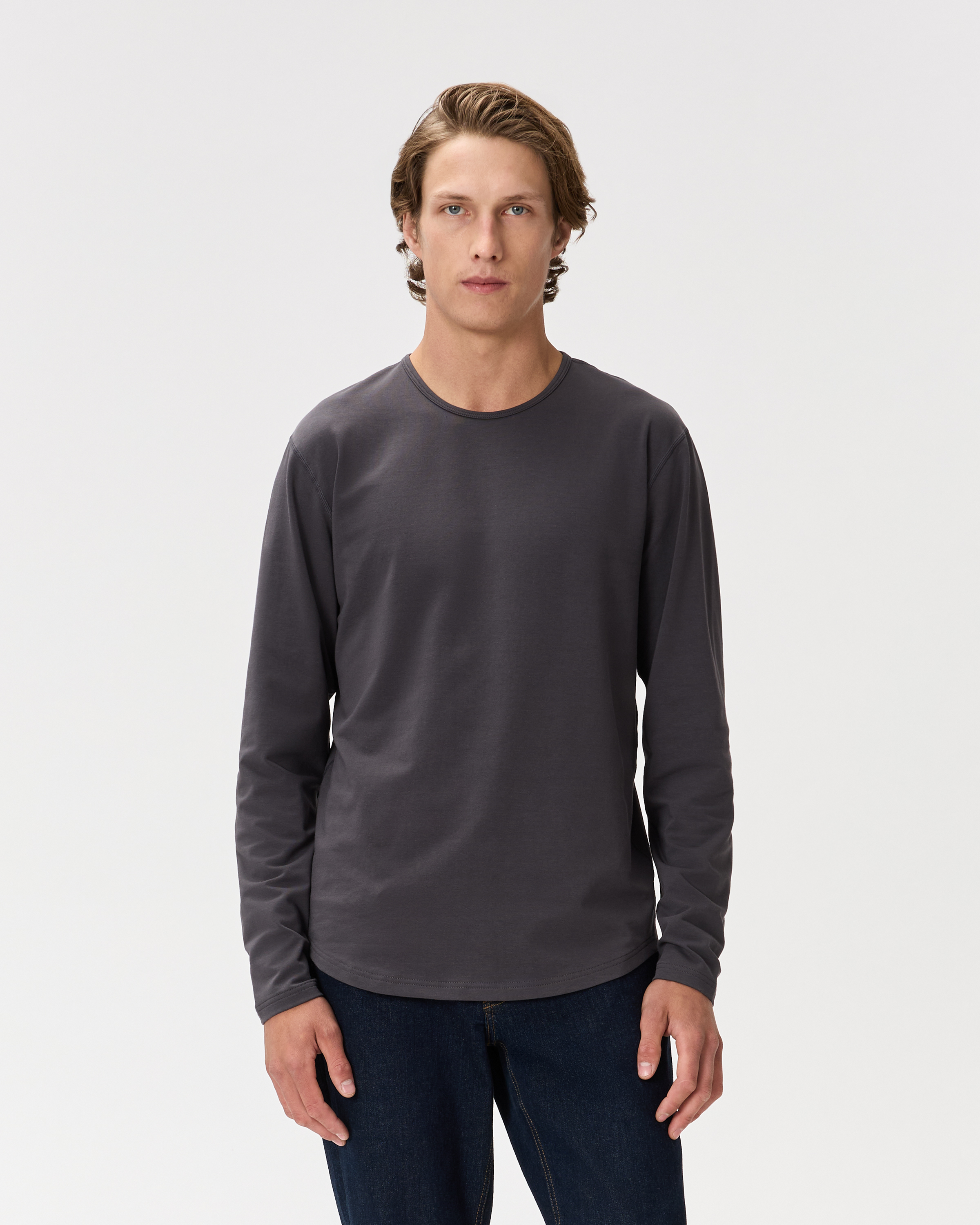 Dark Coal Flex Curve Long Sleeve Tee (3-Pack)