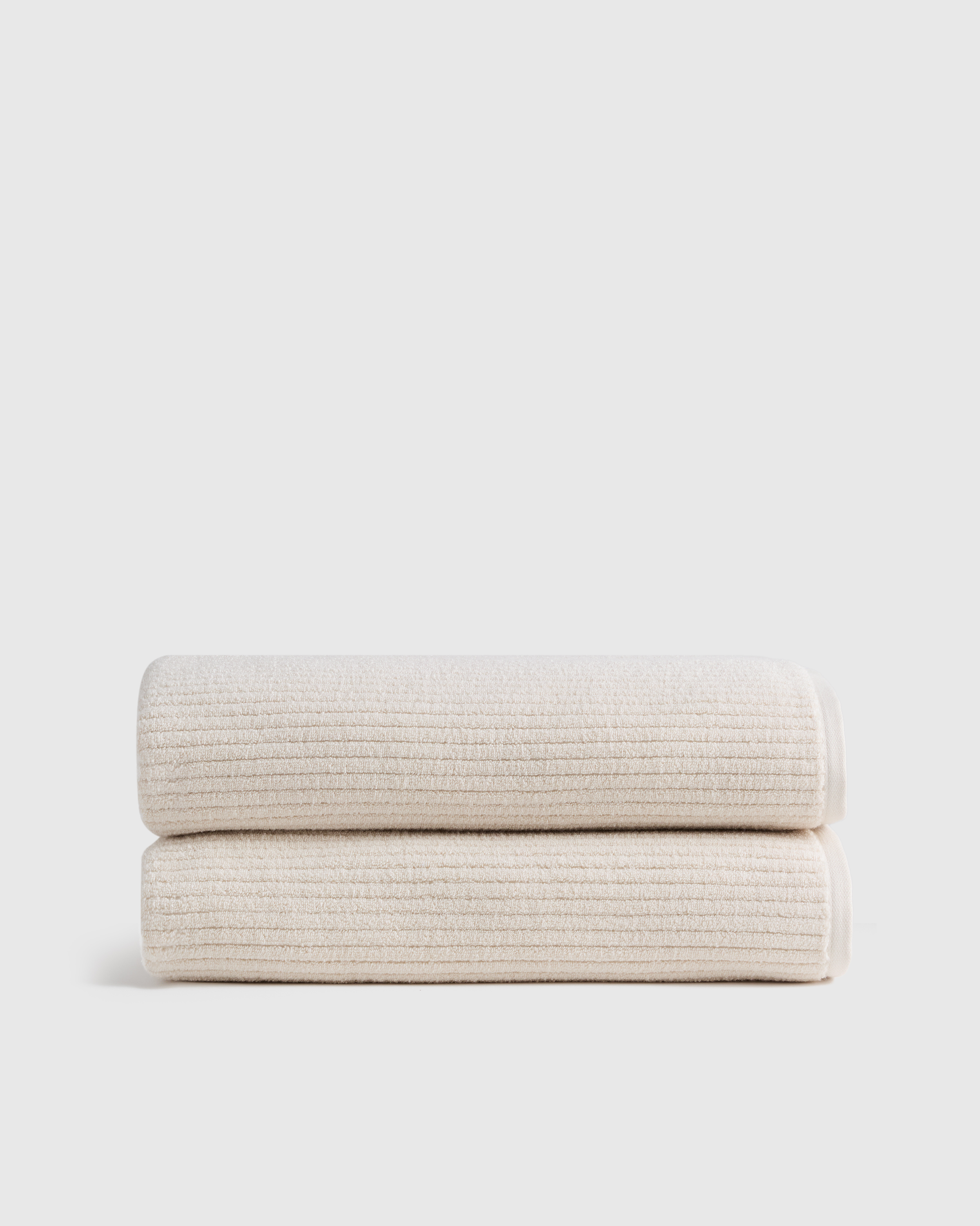 Ribbed Organic Turkish Cotton Bath Sheet (Set of 2)