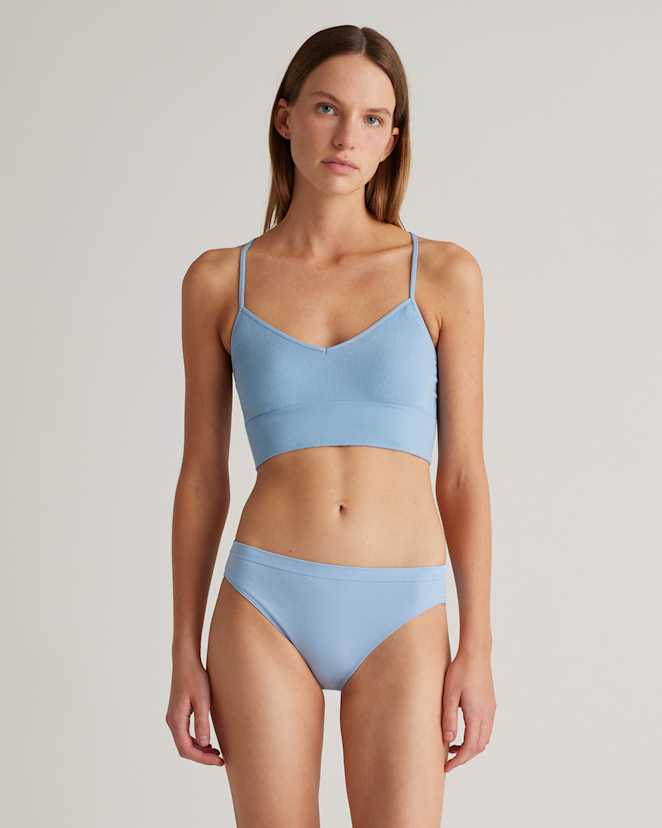 French Blue Comfort Rib T-Back Bralette (2-Pack)