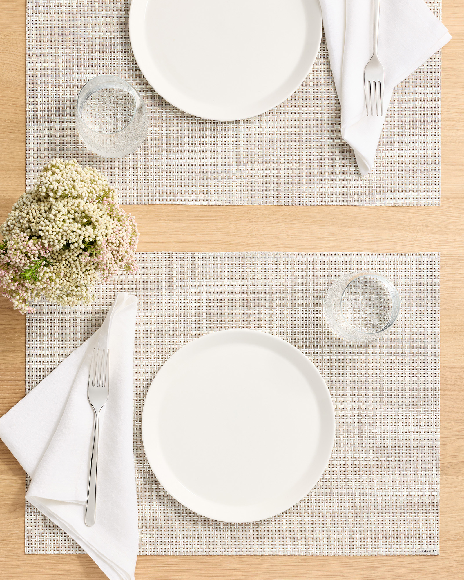 Basketweave Placemats - Set of 4 - Natural