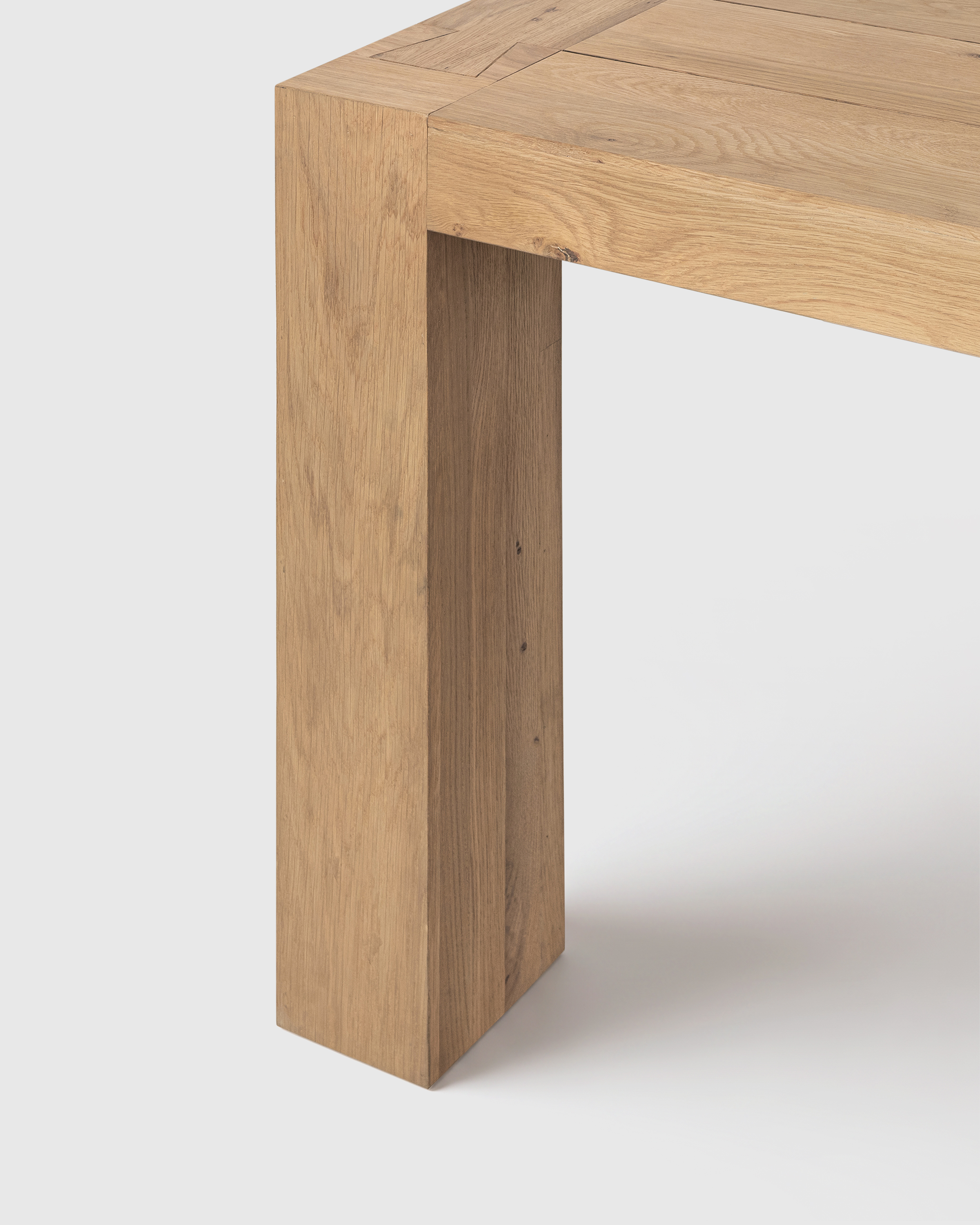 Reclaimed Wood Parsons Dining Table - thumbnail 5