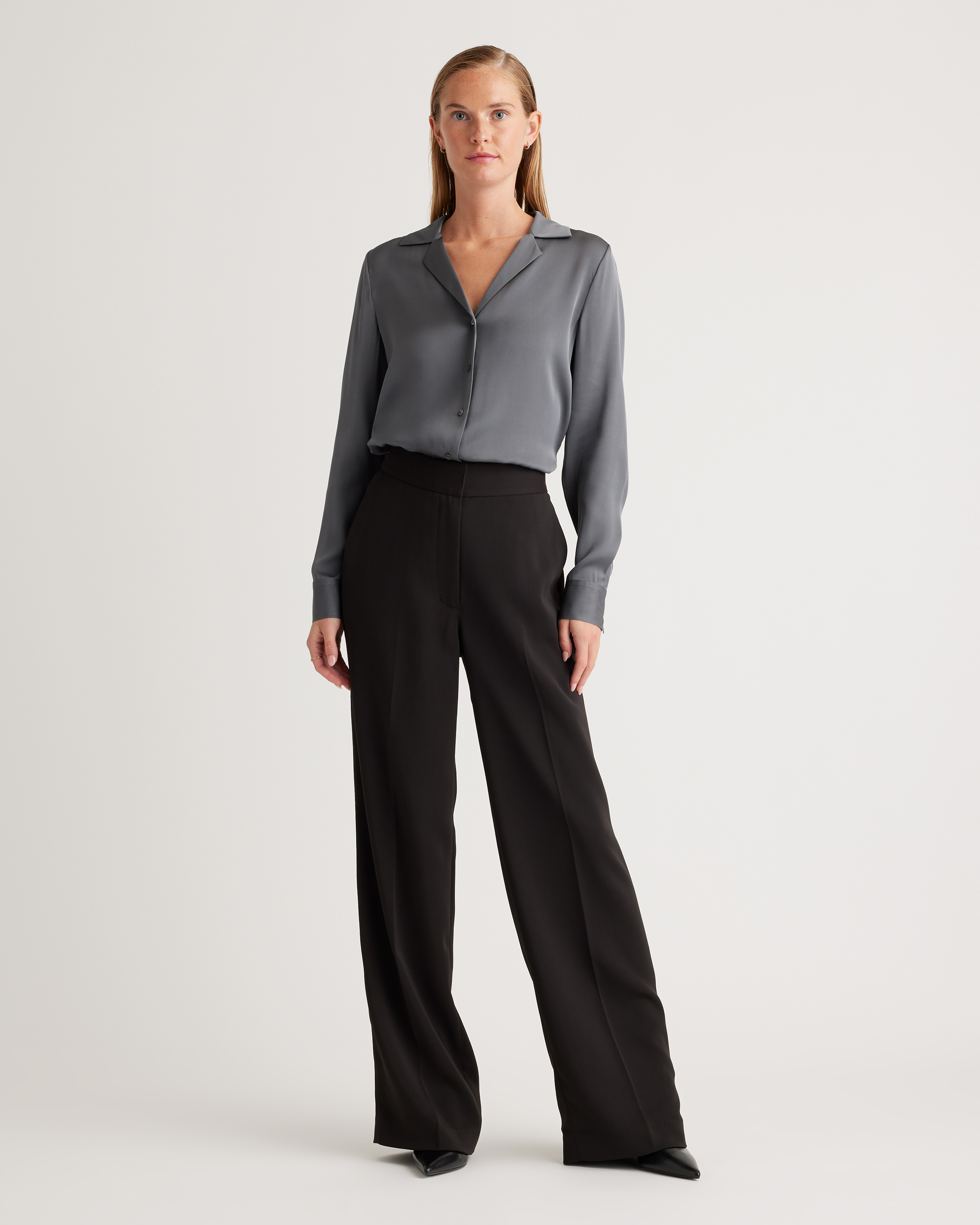Stretch Crepe Classic Trouser Pants