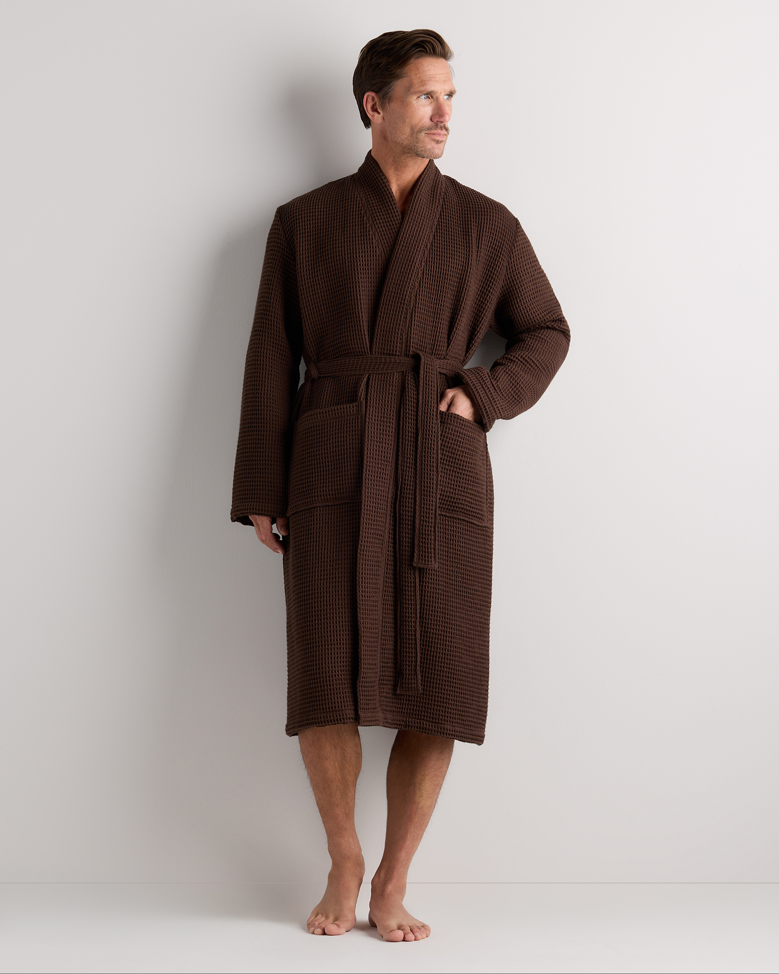 Espresso Organic Turkish Waffle Robe