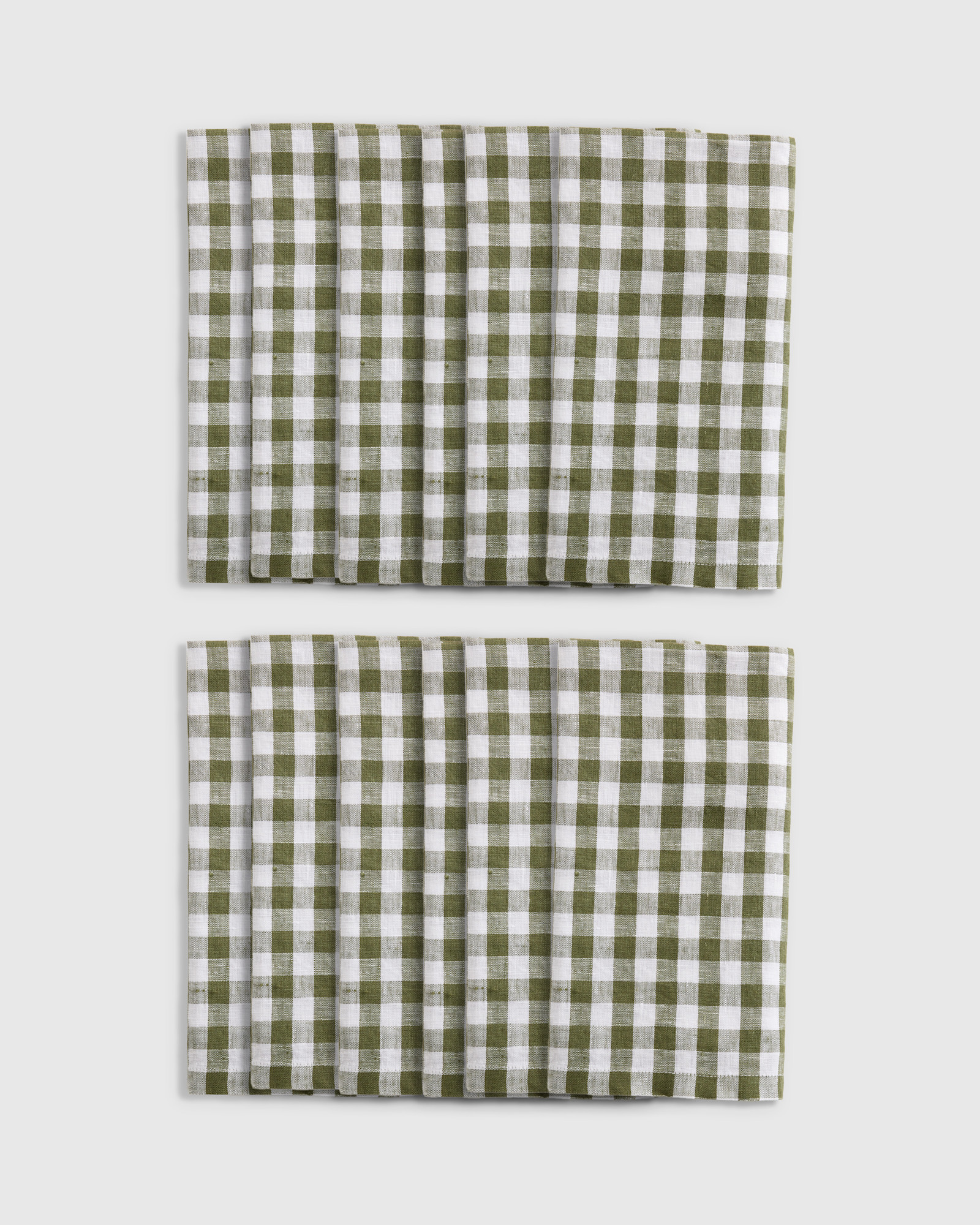 Gingham Napkins OLIVE42174 EDITED 12
