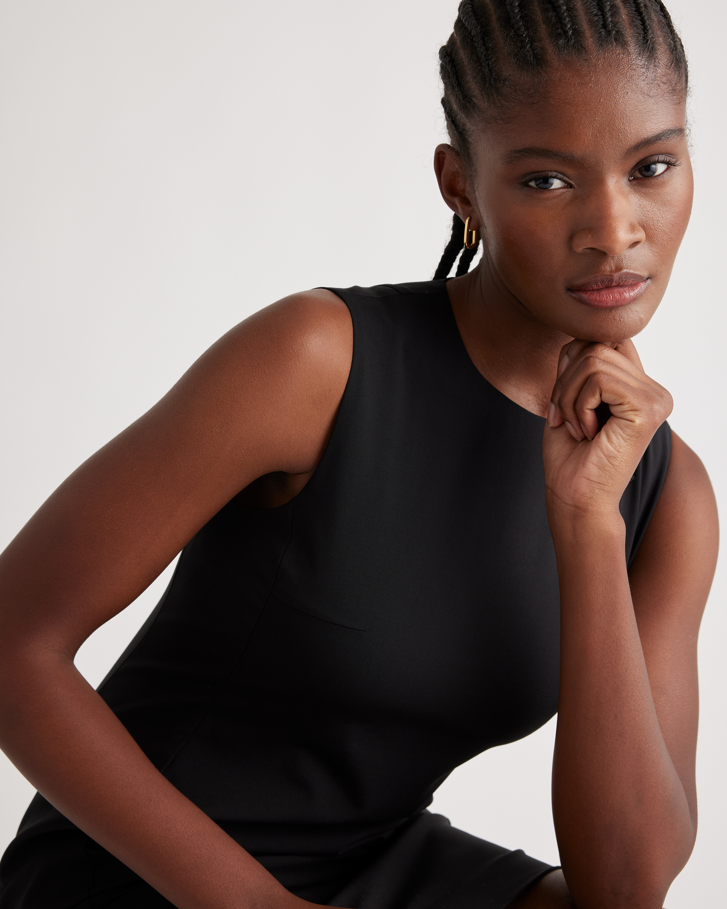 Italian Wool Sleeveless Dress