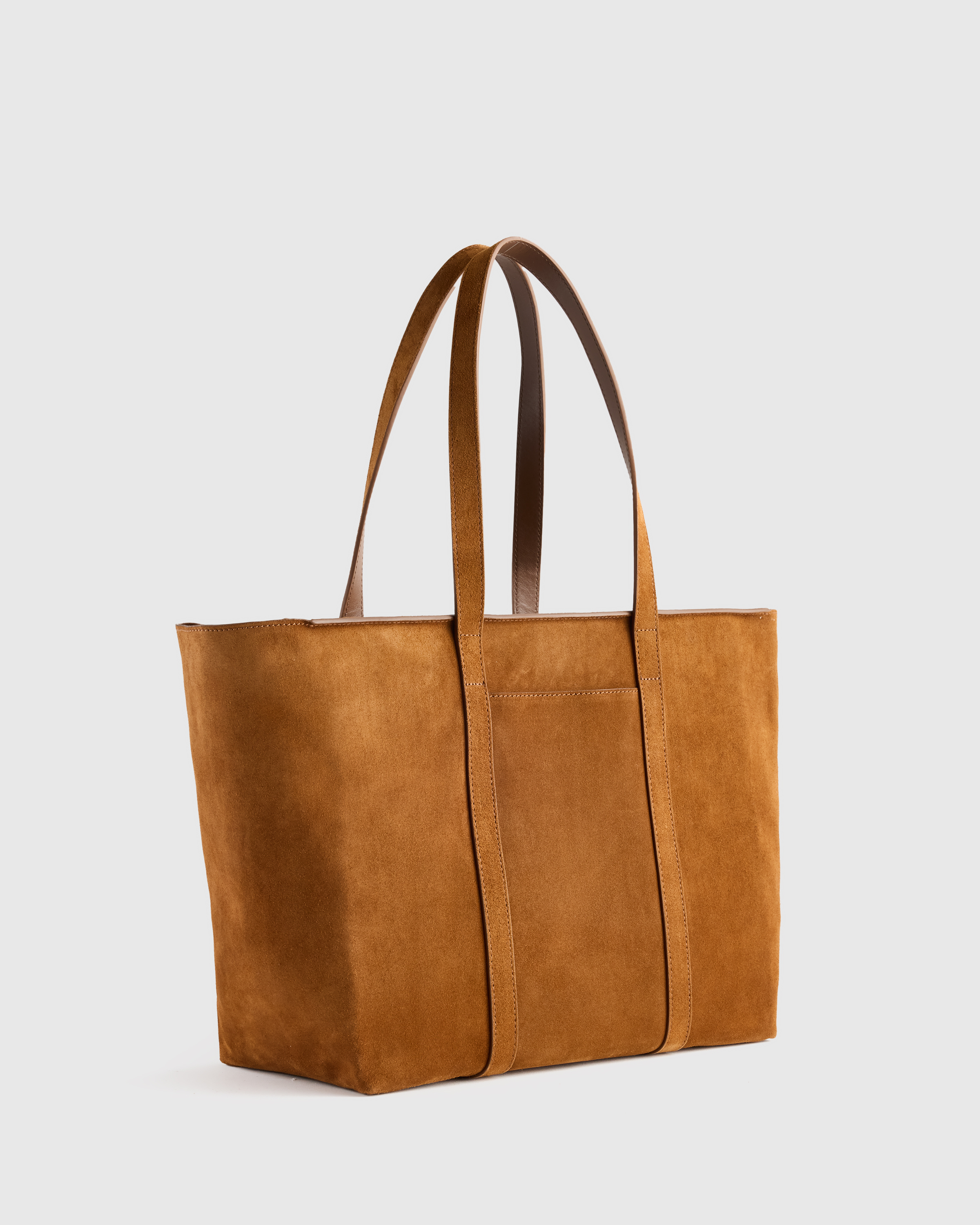 Quince Italian Suede Tote - Thumbnail 5