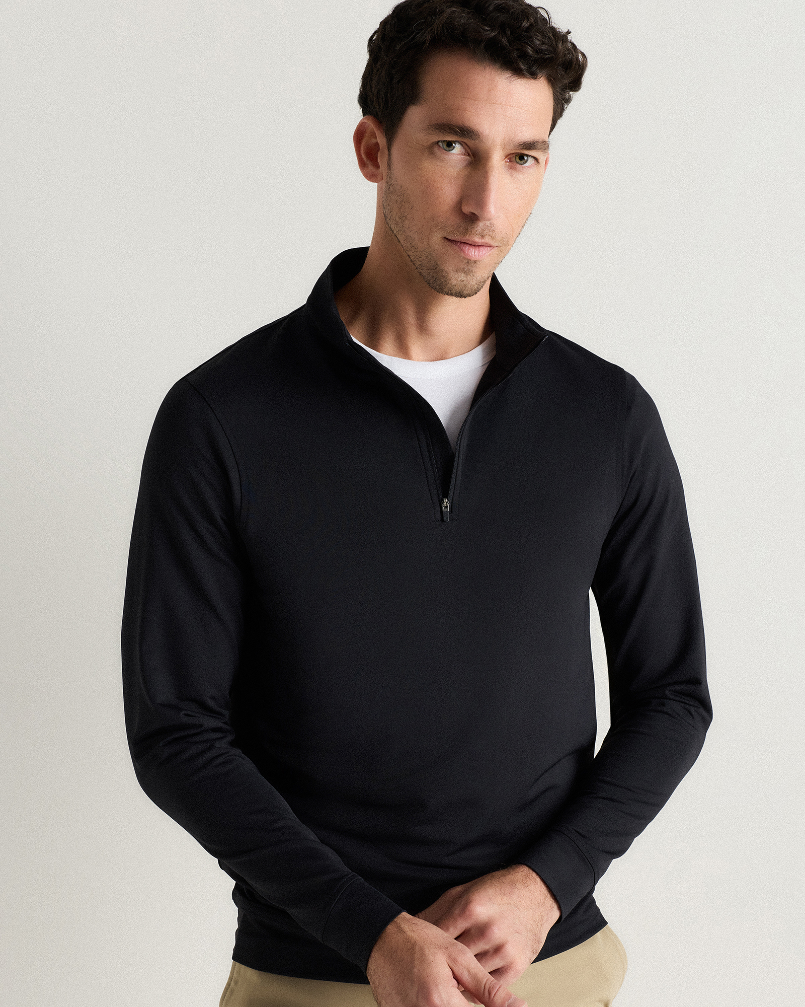 Black Performance Golf Quarter-Zip